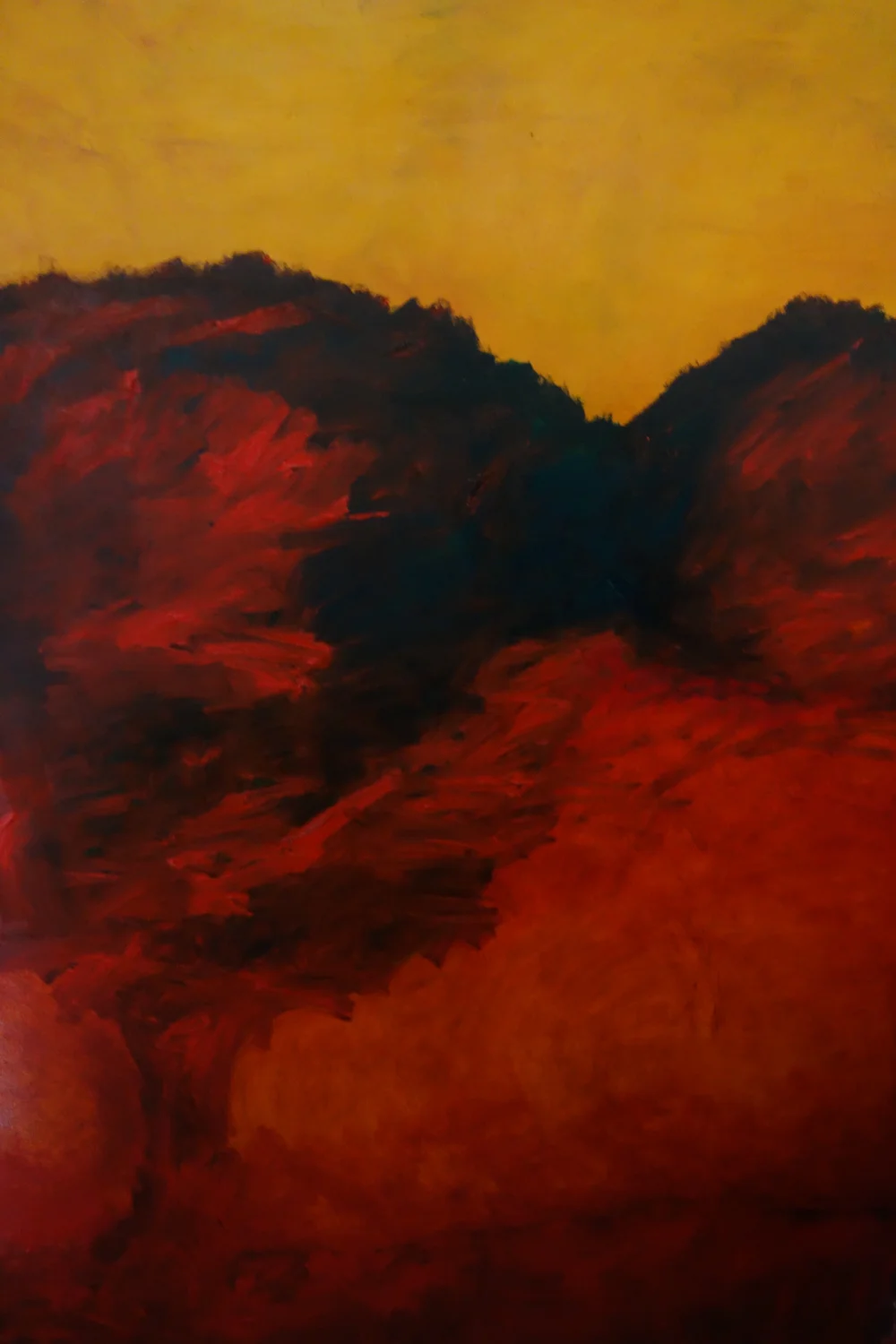   Fire Series 1,  2017, oil paint on canvas, 120cm x 150cm 