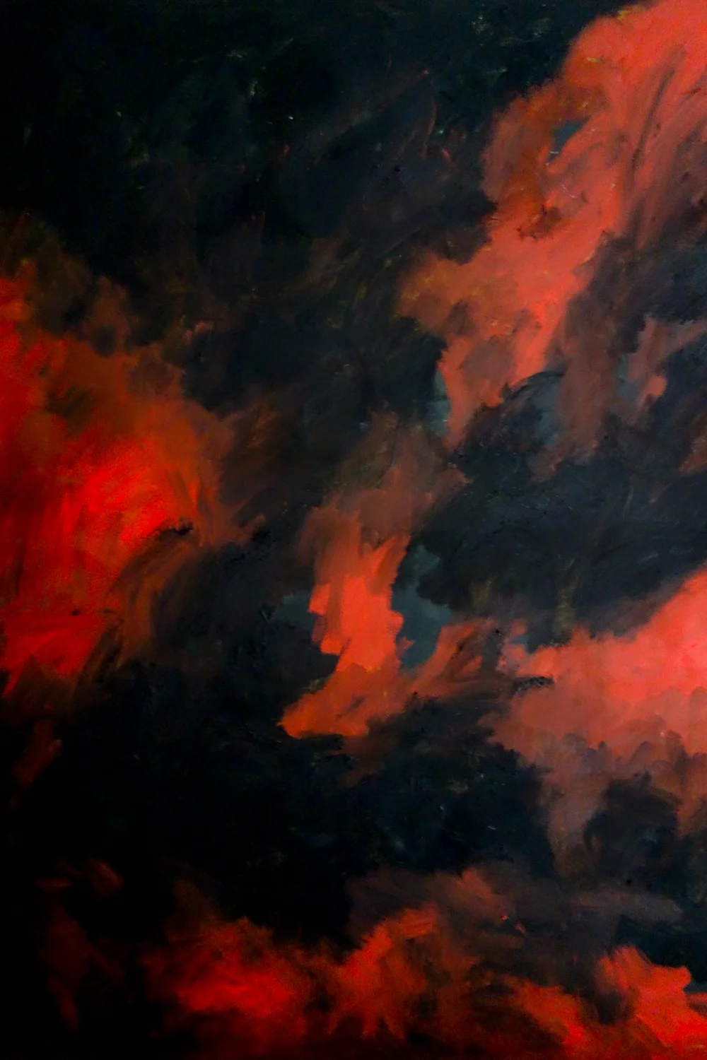   Fire Series 2,  2017, oil paint on canvas, 120cm x 150cm 