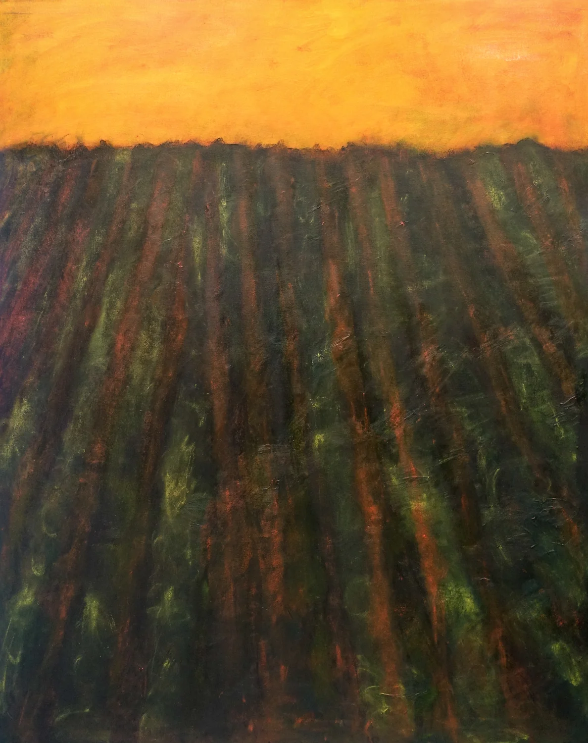   Vingerons Warning, 2016,  oil paint on canvas, 120cm x 150cm 