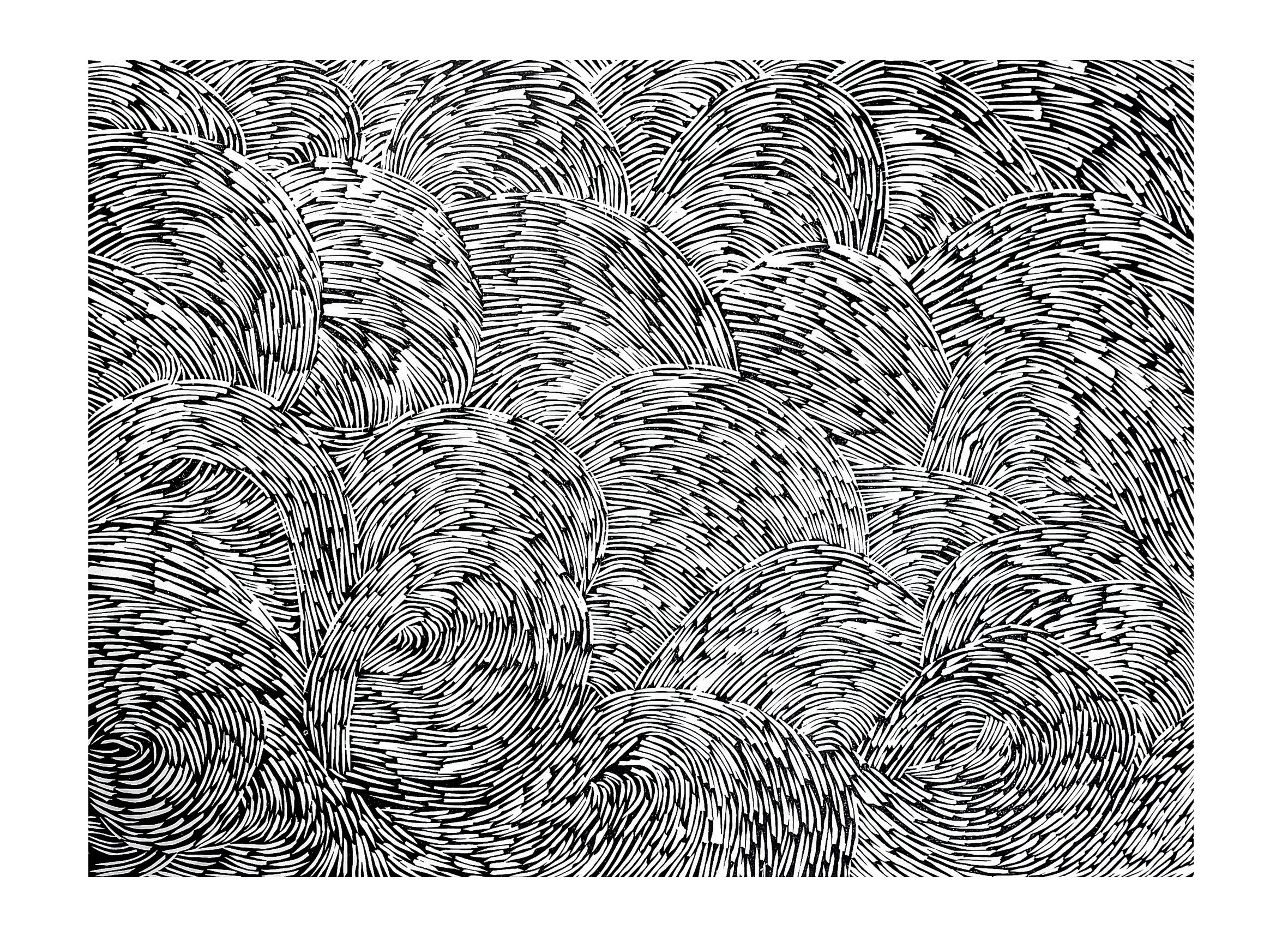   Wind Blown,  2018,   linocut   on Magnani Pescia paper, 75.5cm x 55.5cm 