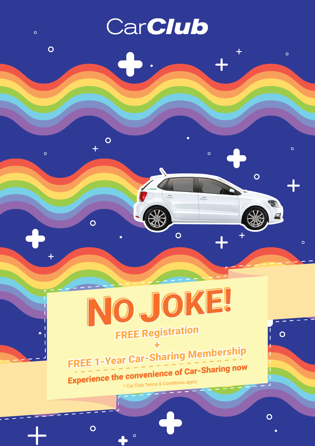 Car Club April Fools Flyer - front