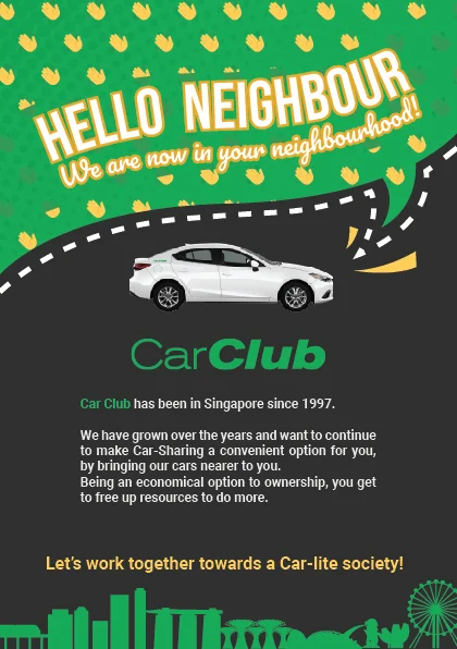 Car Club Hello Neighbour Flyer