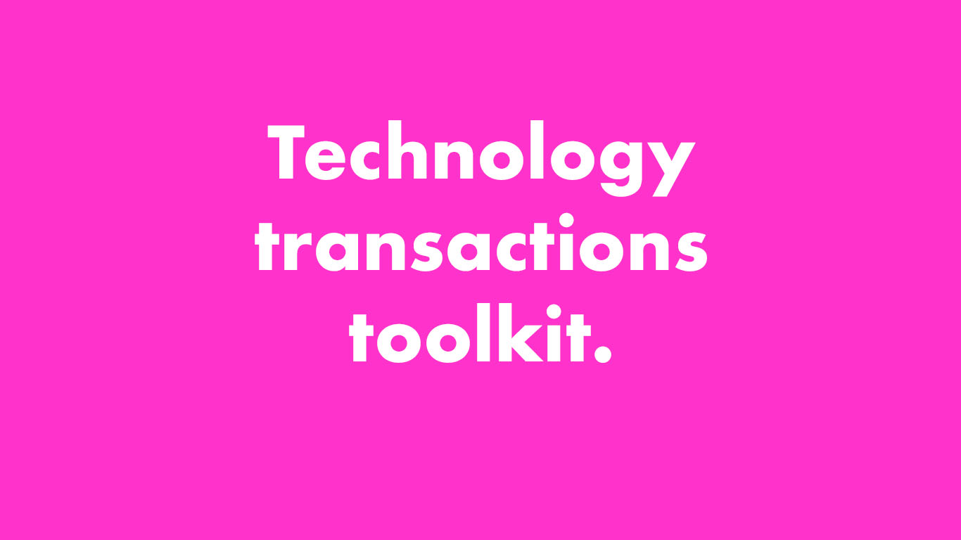 A smart toolkit to improve internal alignment, increase speed and secure improved positions in technology deals and collaborative R&D.