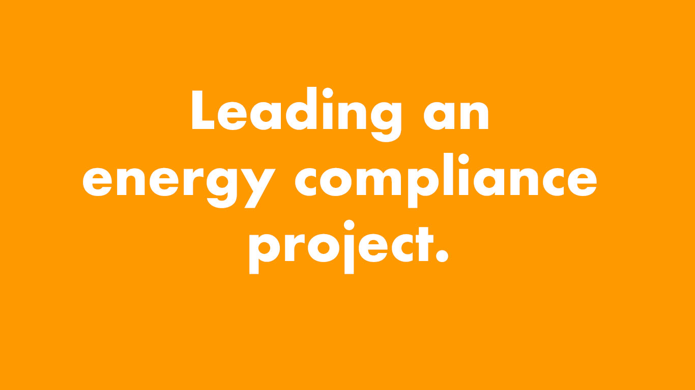 Creating and embedding regional compliance systems and policies, in the area of energy declarations.