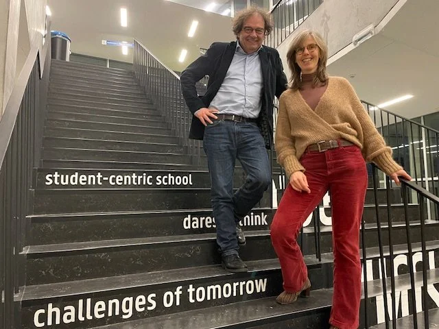 ZEBRA-keynote door professor en voormalig hoofdeconomist van de Europese Commissie Rudy Aernoudt en cv Re-story CEO, auteur en spreker Elke Leyman 