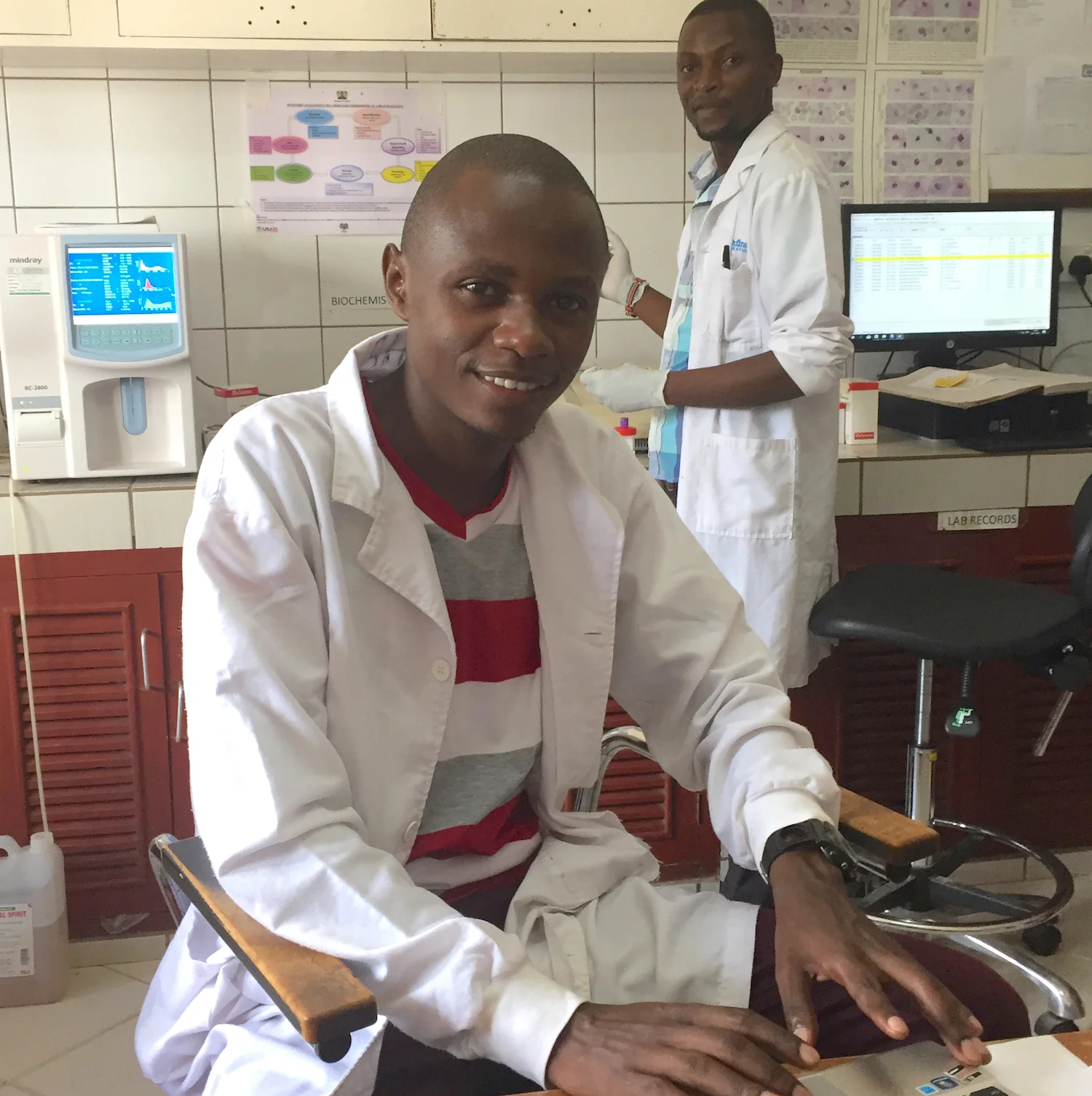 Martin Muinde, chief laboratory officer