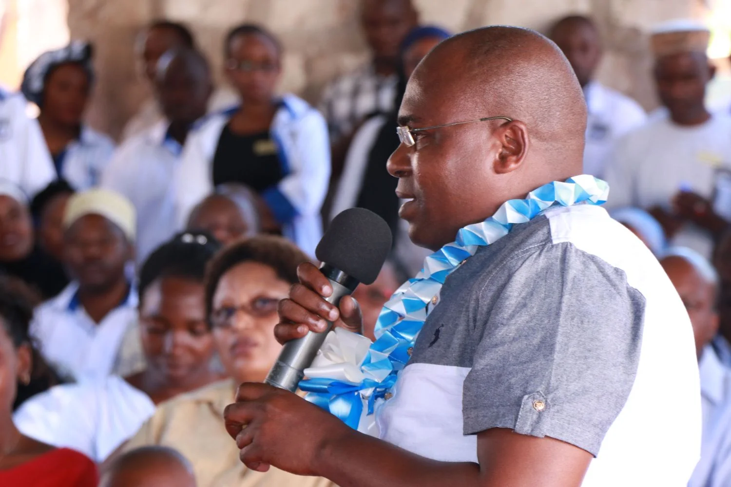 Mr Francis Gwama Mwatsahu from Kwale County’s Executive committee spoke at the anniversary.