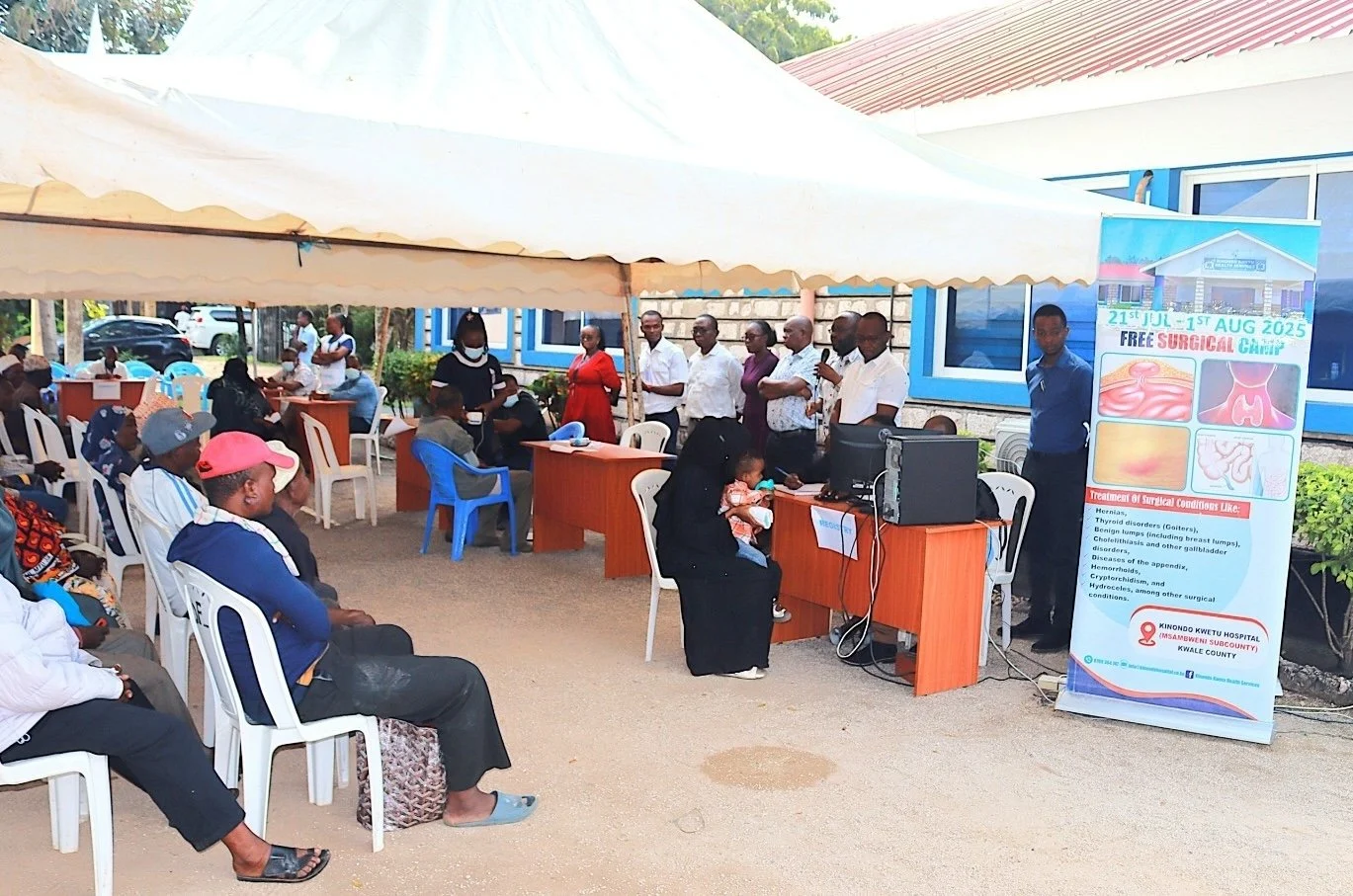 More than 100 patients turned up the first day