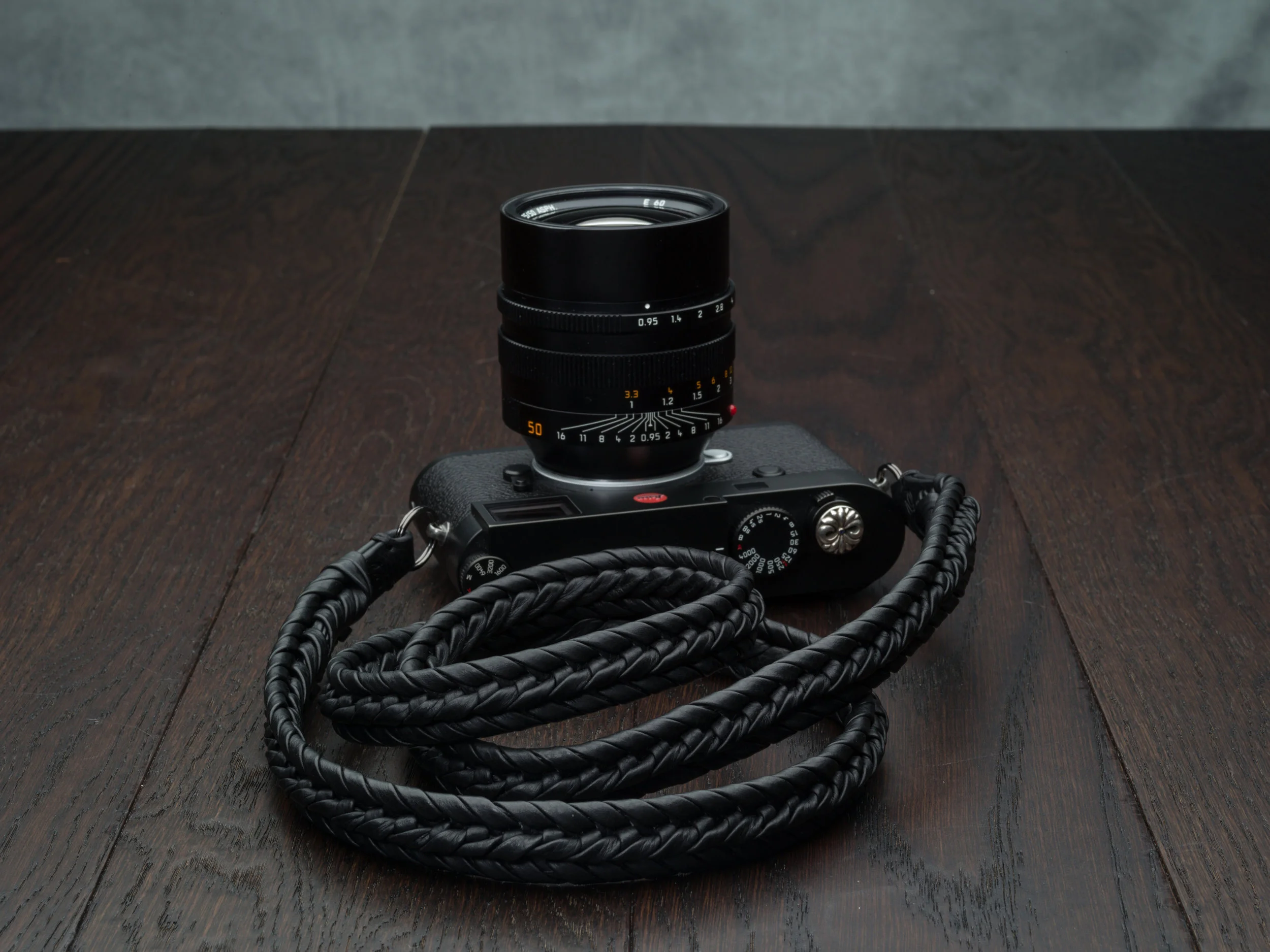 braided leather camera strap black leica m10 Q M240 M9