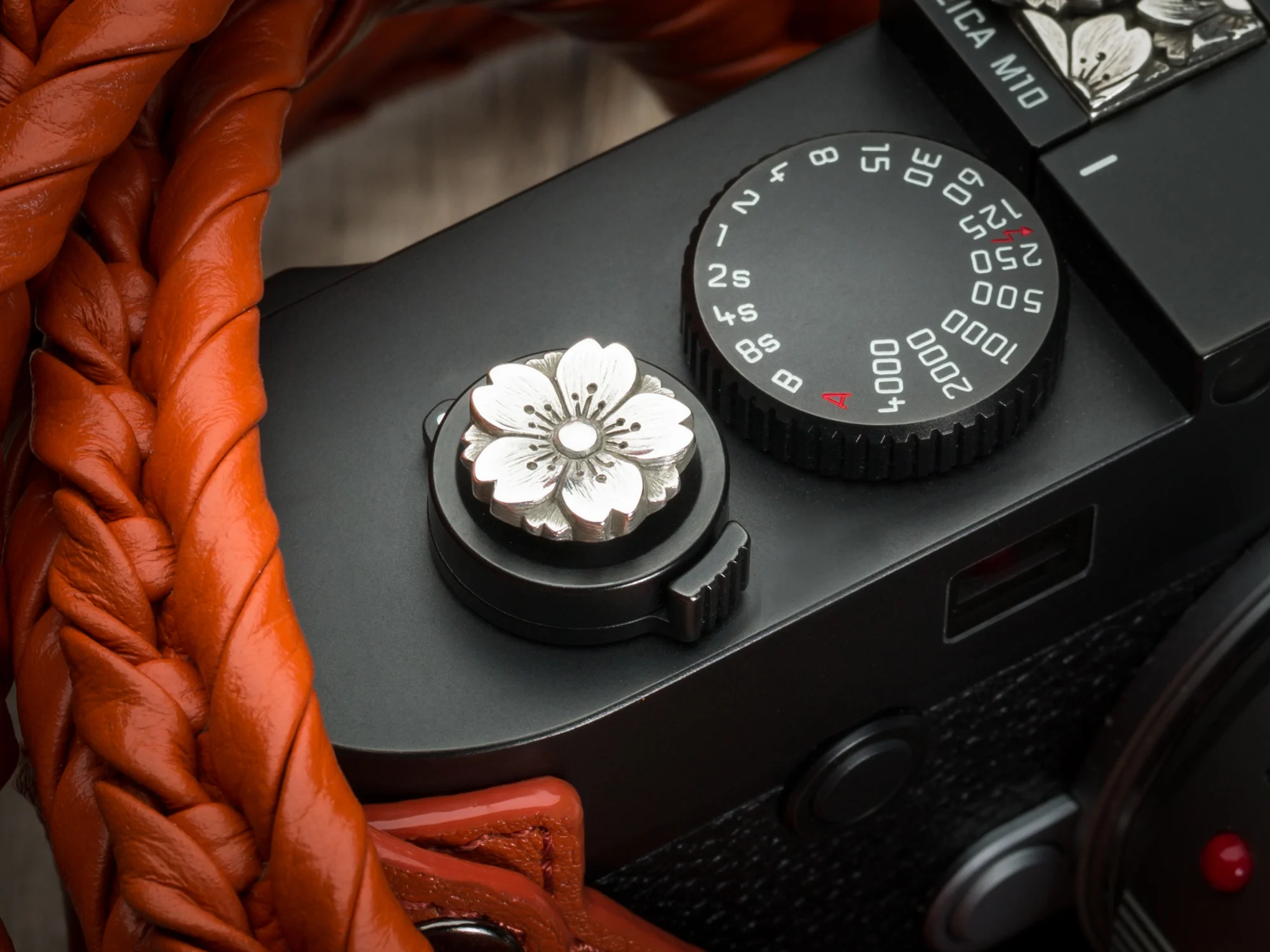 Jay Tsujimura Sakura Sterling Silver Shutter Button Leica M10/M240/M11