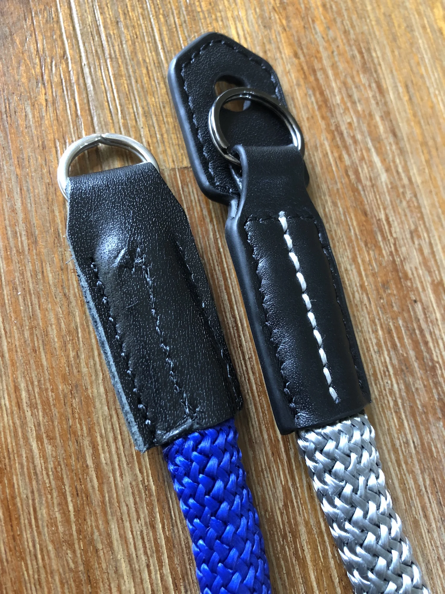 Vi Vante's Sheetline Camera Strap versus a "Competitor" our Arctic Fox is on the right.