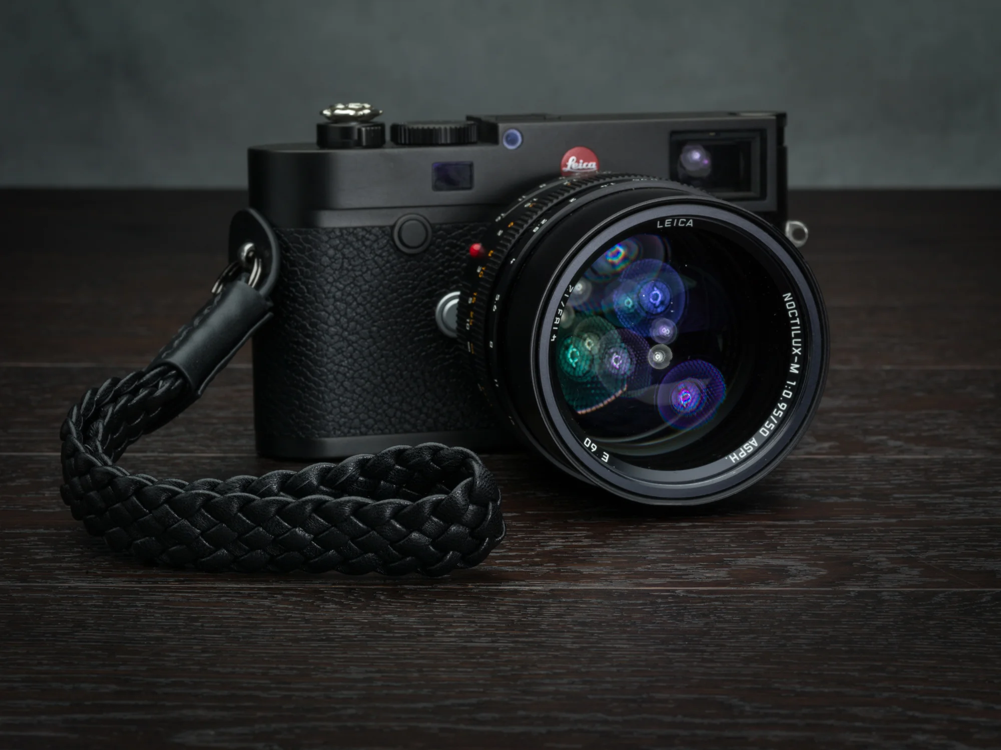 luxury, leather, braided, wrist strap, leica, m10, m240, M9, Q, Q2, vivante, noctilux, black