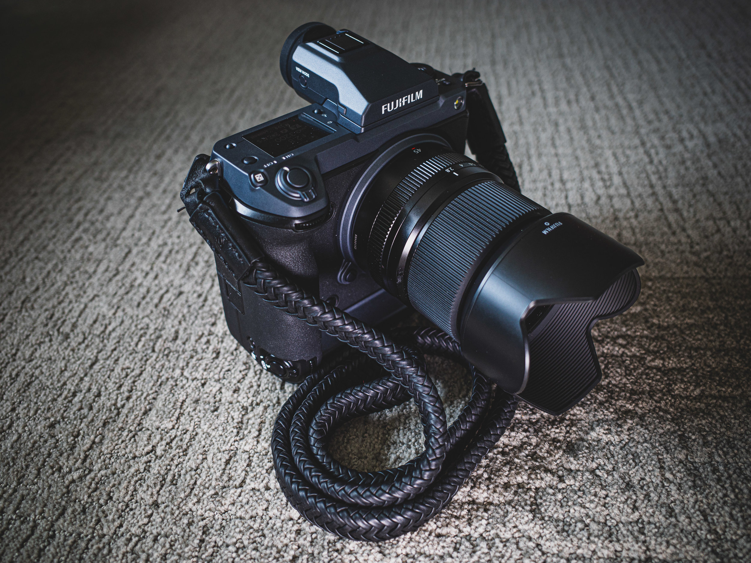 Fujifilm GFX100 Medium Format Camera and the Matador Noir Leather Strap Photo set by Ashwin Rao