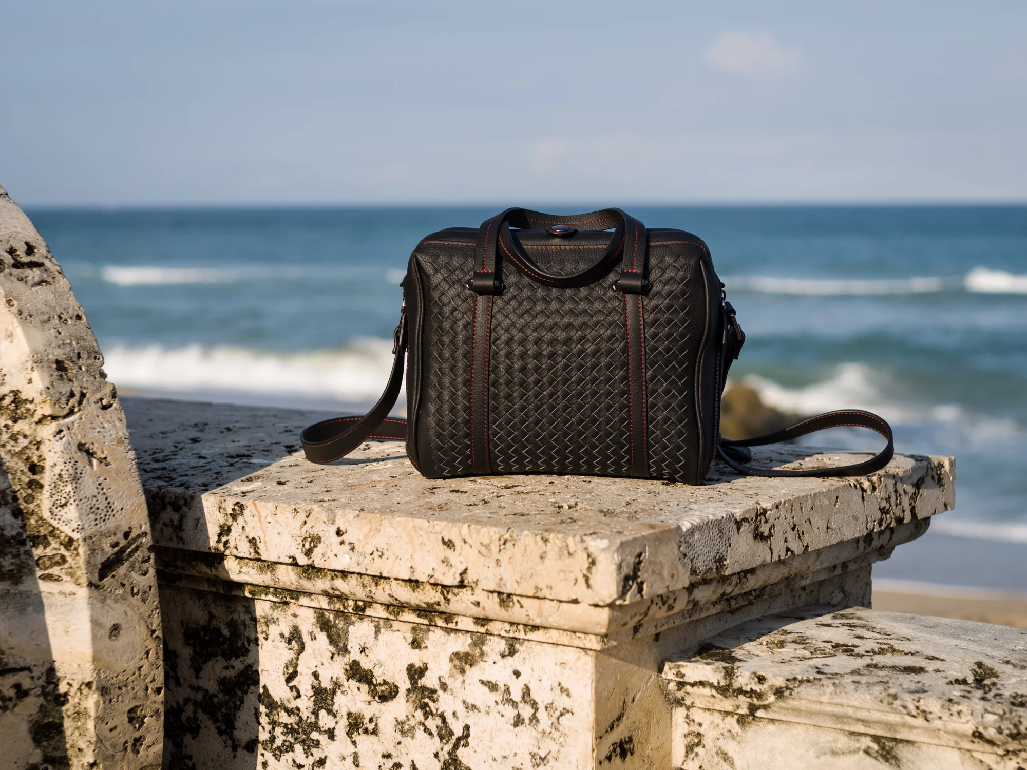 The Phoblographer Blog Post by Joy Asto on the Calibre Leather Hand Woven Camera Bag