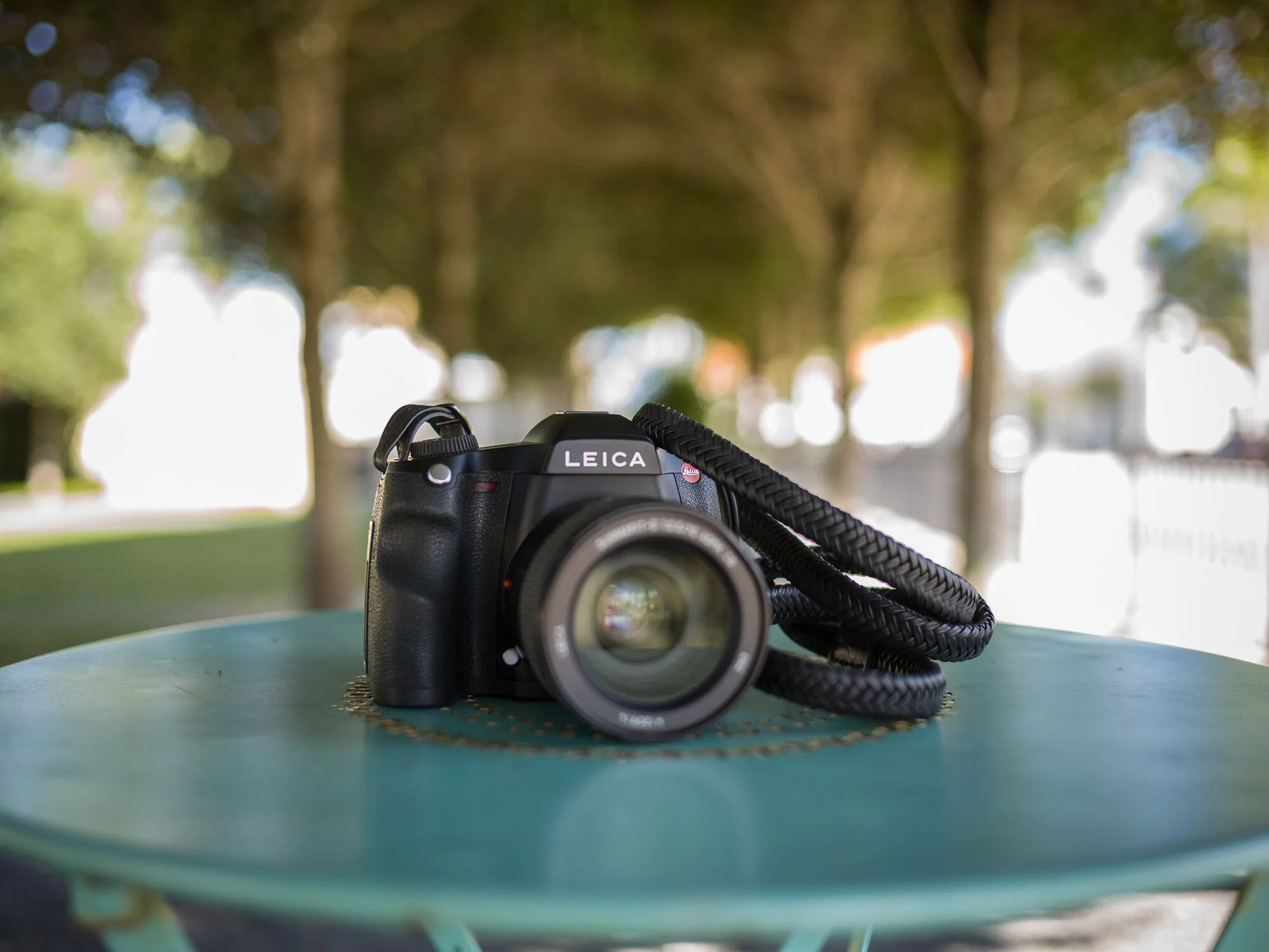 Leather Leica SL Camera Strap Braided Black