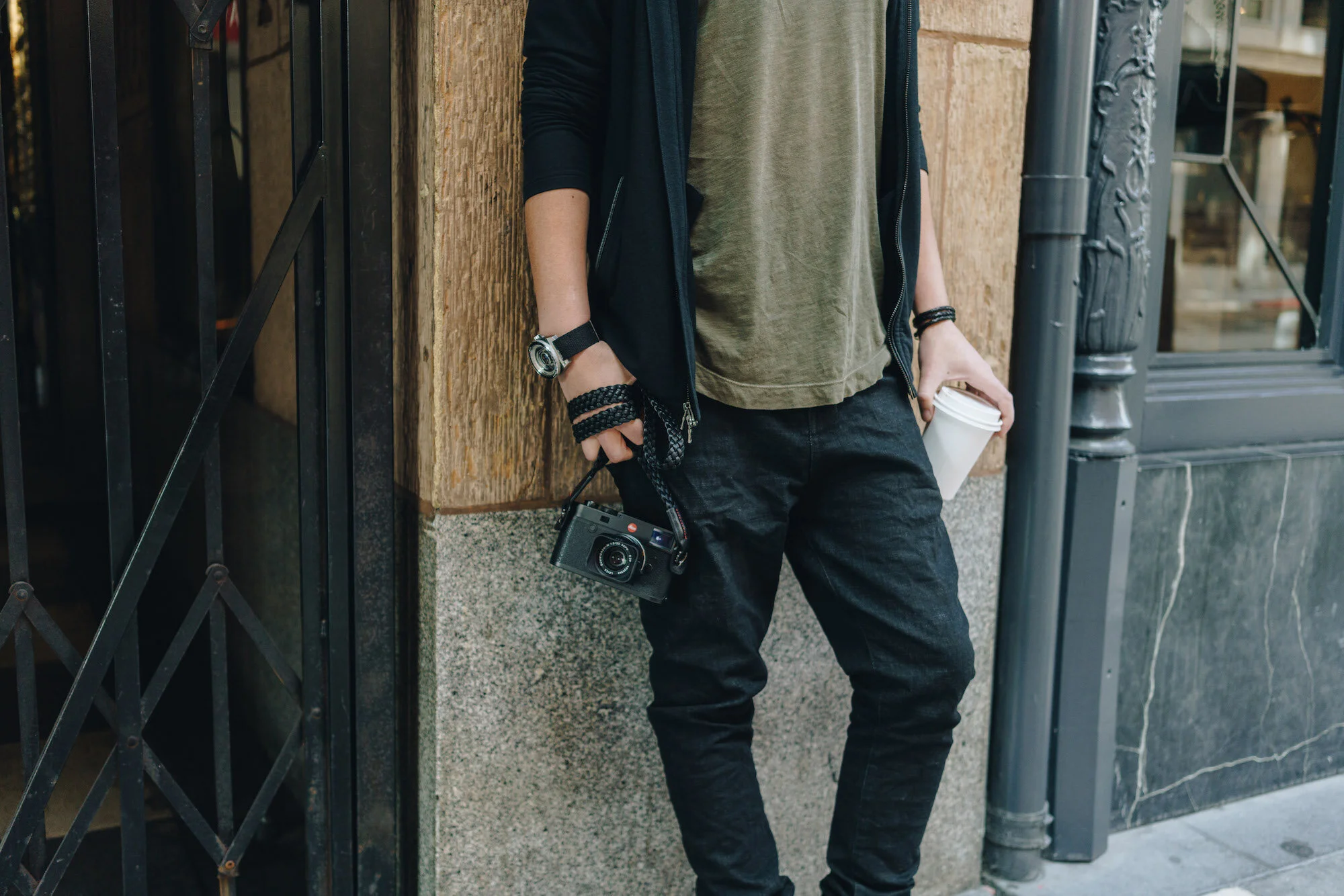 Lambskin Leather Braided Camera Strap