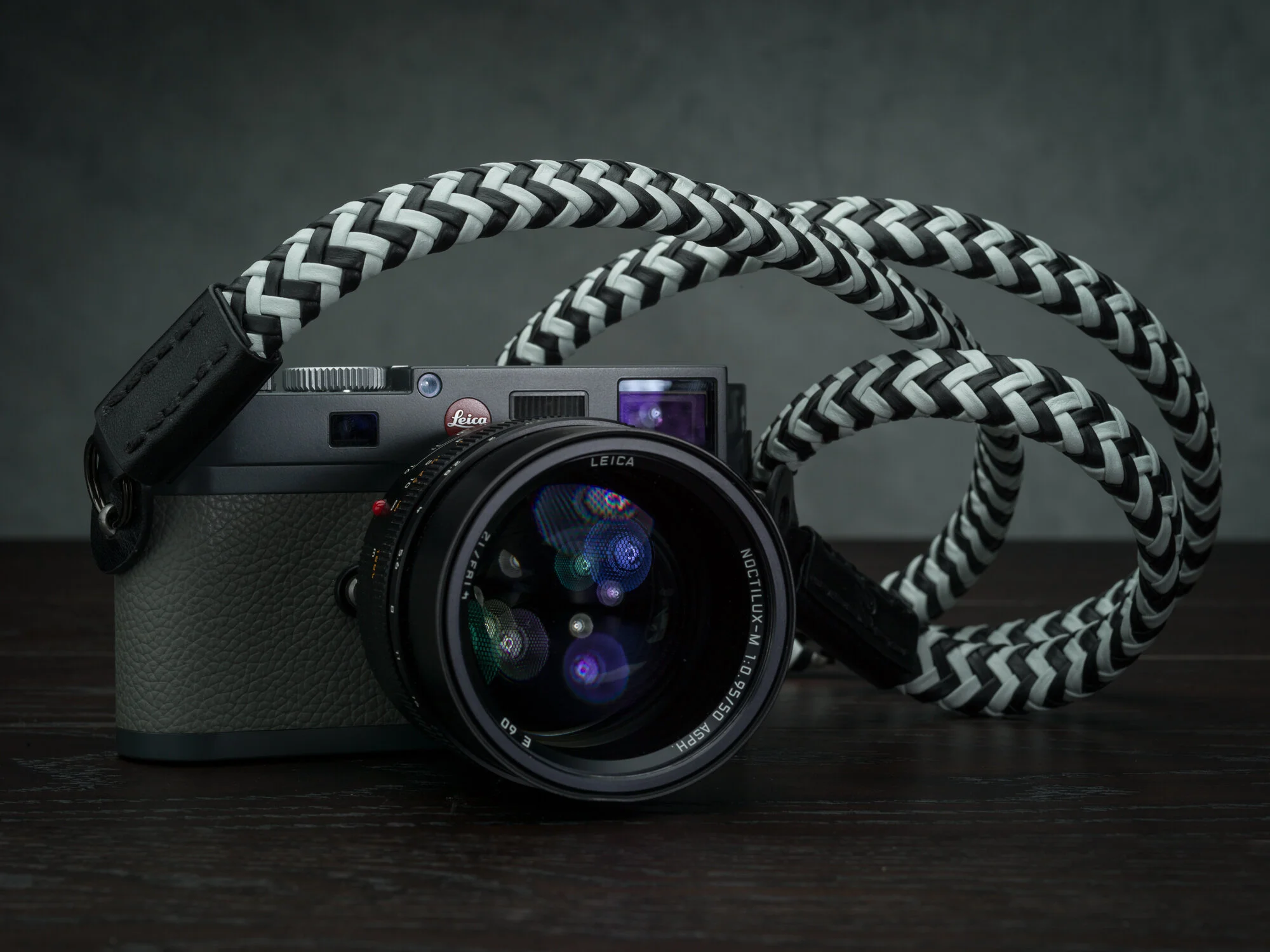 Leica Monochrom Camera Strap leather braided