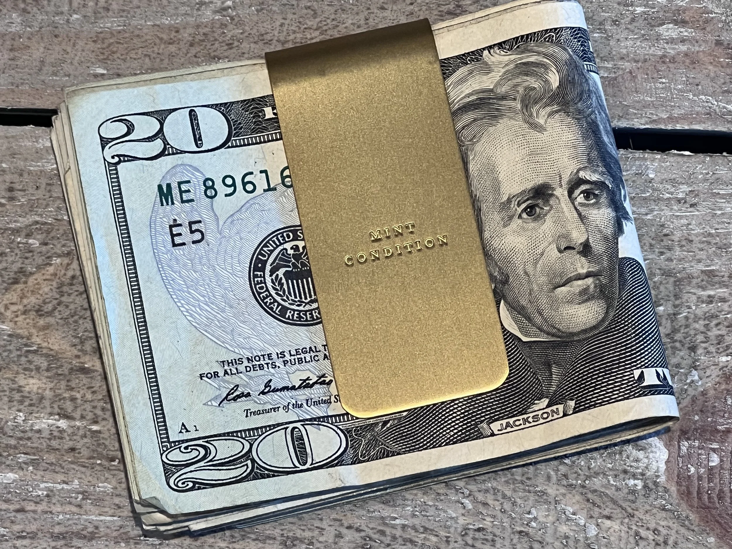Engraved Brass Money Clip by Izola — Rehab²