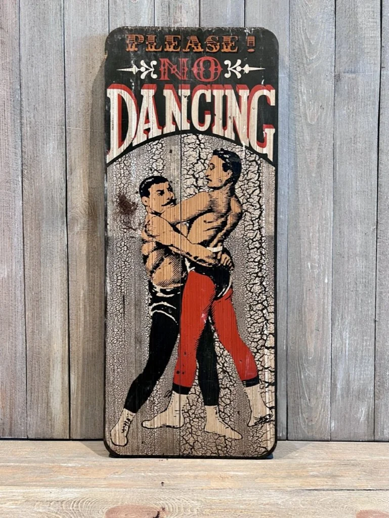 Vintage American 'No Dancing' Sign