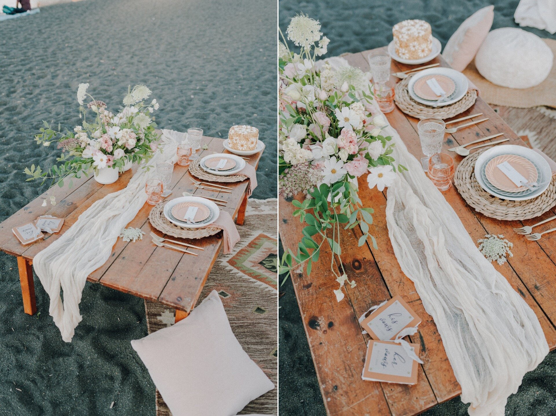 Boho Black Beach Picnic Elopement | Hannah Ampe Photography | Elopement Photographer | Destination Wedding Photographer