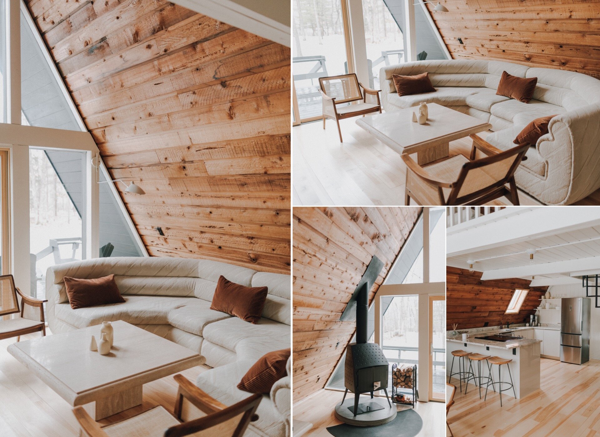 Lilla Norr A-frame Cabin Engagement Session | Hannah Ampe Photography