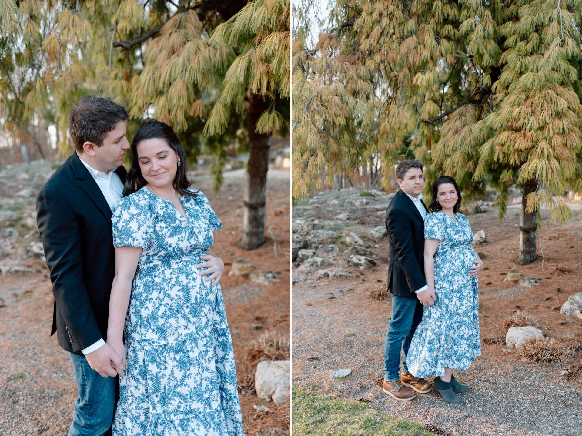 Lake Harriet Rose Garden Maternity Session in Spring