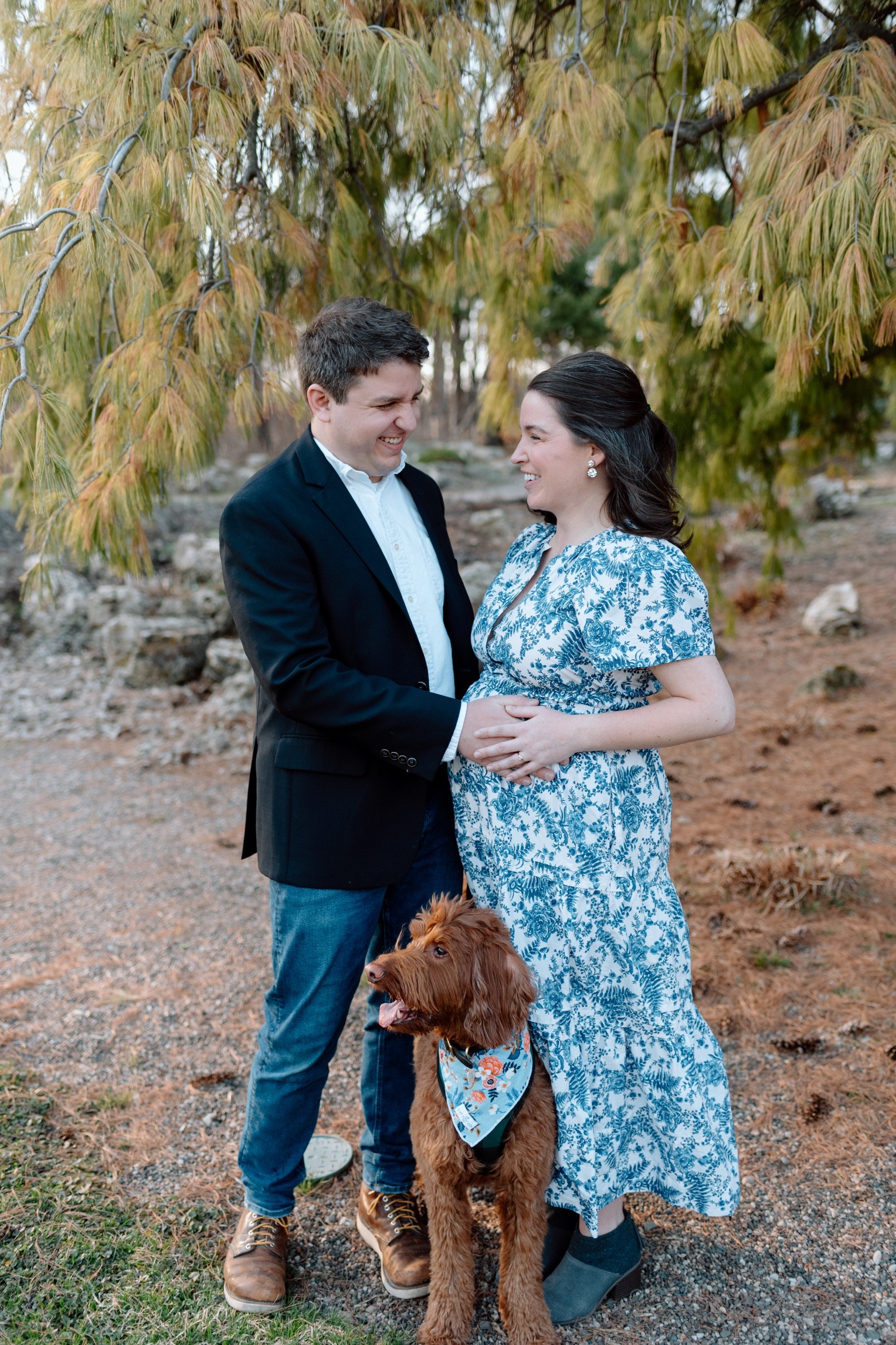 Lake Harriet Rose Garden Maternity Session in Spring | Hannah Ampe Photography