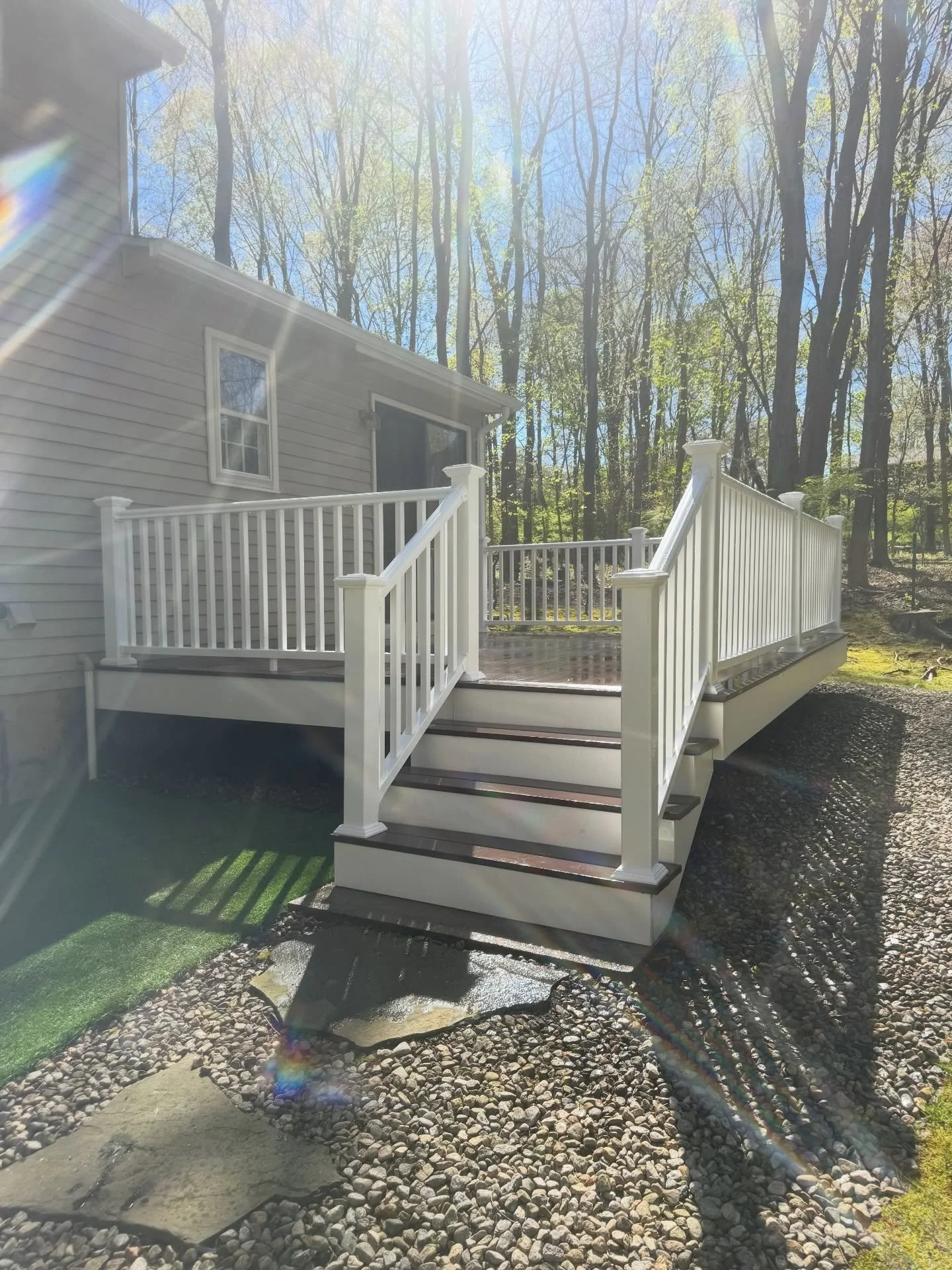 Putting the finishing touches on this deck in Wallingford. 💦💦

We replaced the roof as well after a tree came down last month.