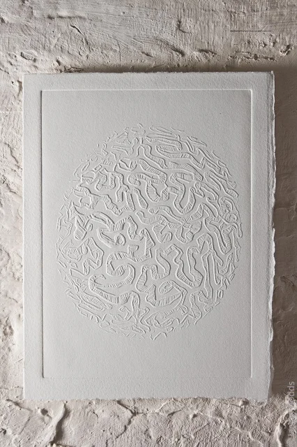 Image 7b Geological Traces Brain Coral blind embosing © Jacqui Dodds.jpg