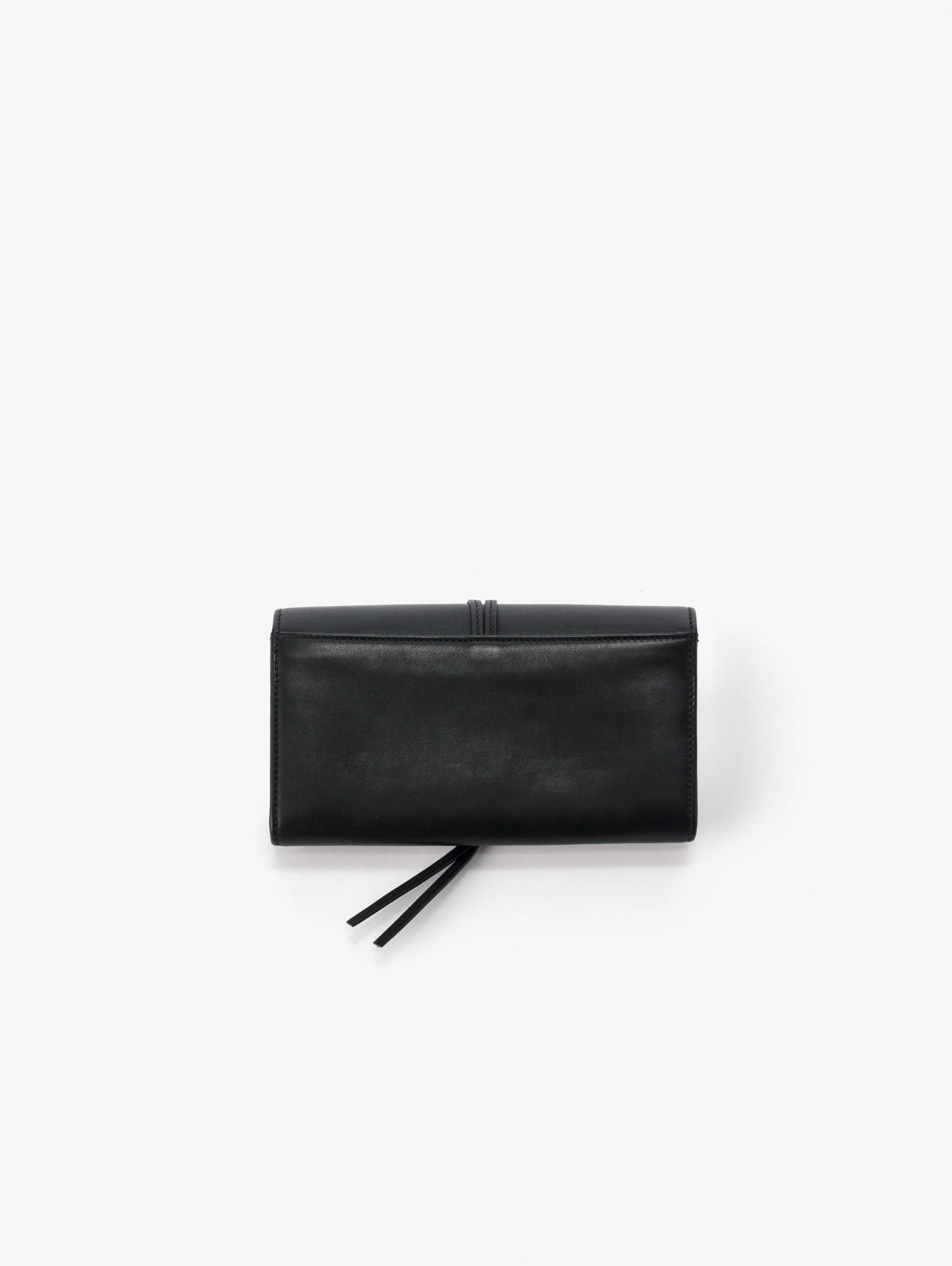 Laura Margna leather goods - Back of the Noué Wallet - Black