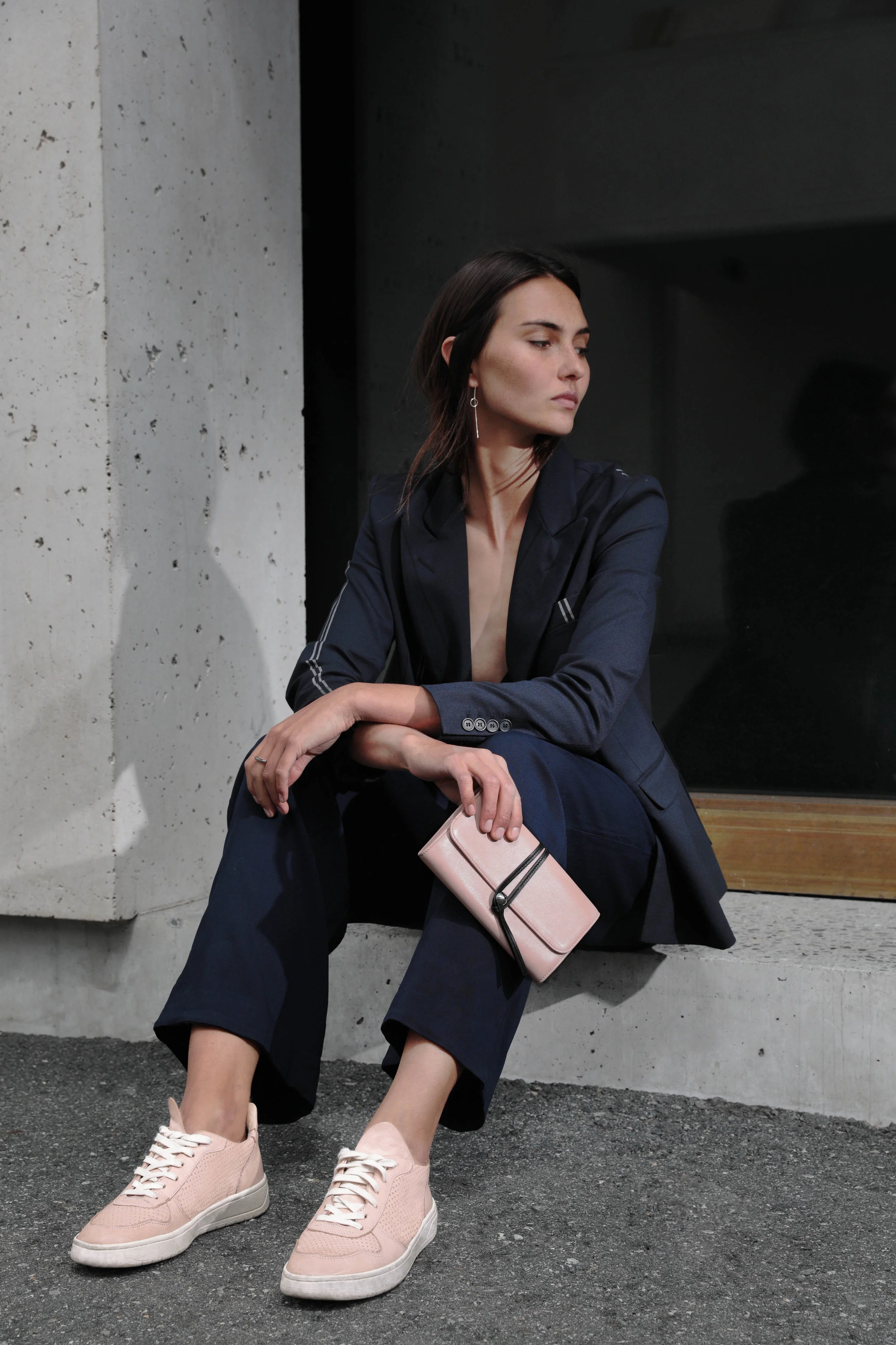 Laura Margna leather goods - the Noué Wallet - Light Blush