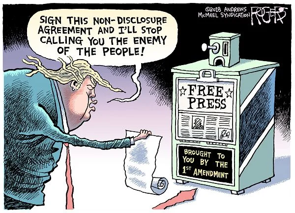 Political cartoon by Rob Rogers
