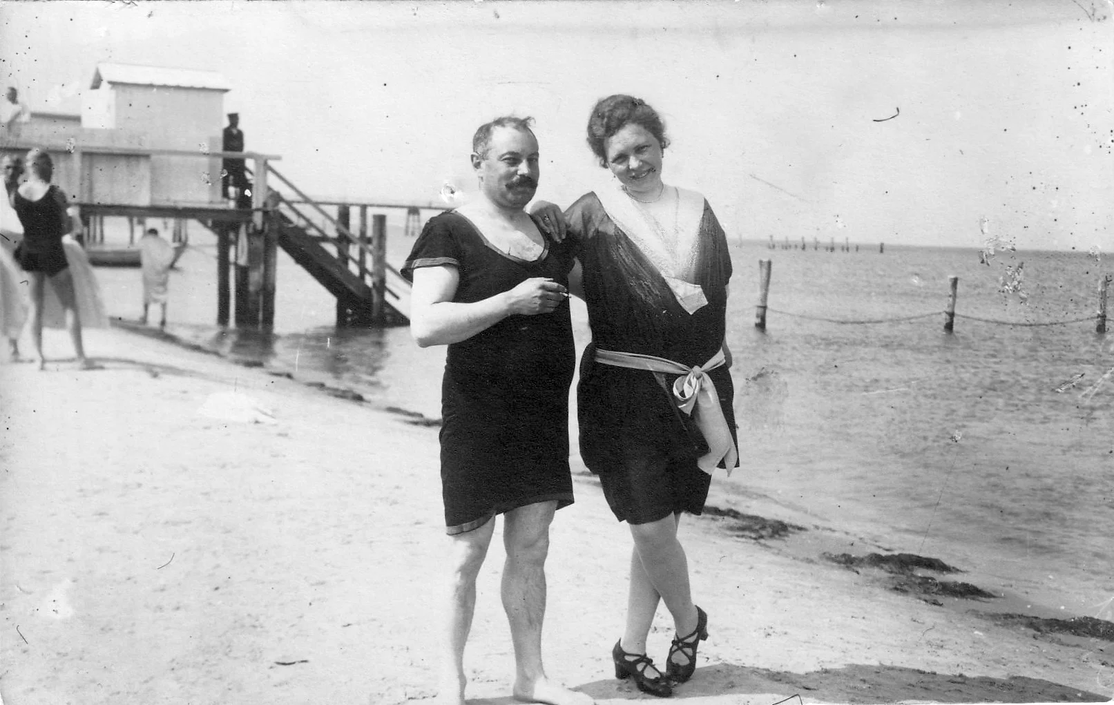 Mama and Papa (Willy and Gertrüd Stern) at the beach - probably at the North Sea. My grandmother is stylin’. Look at those shoes! This is the only photo I have from 1919.