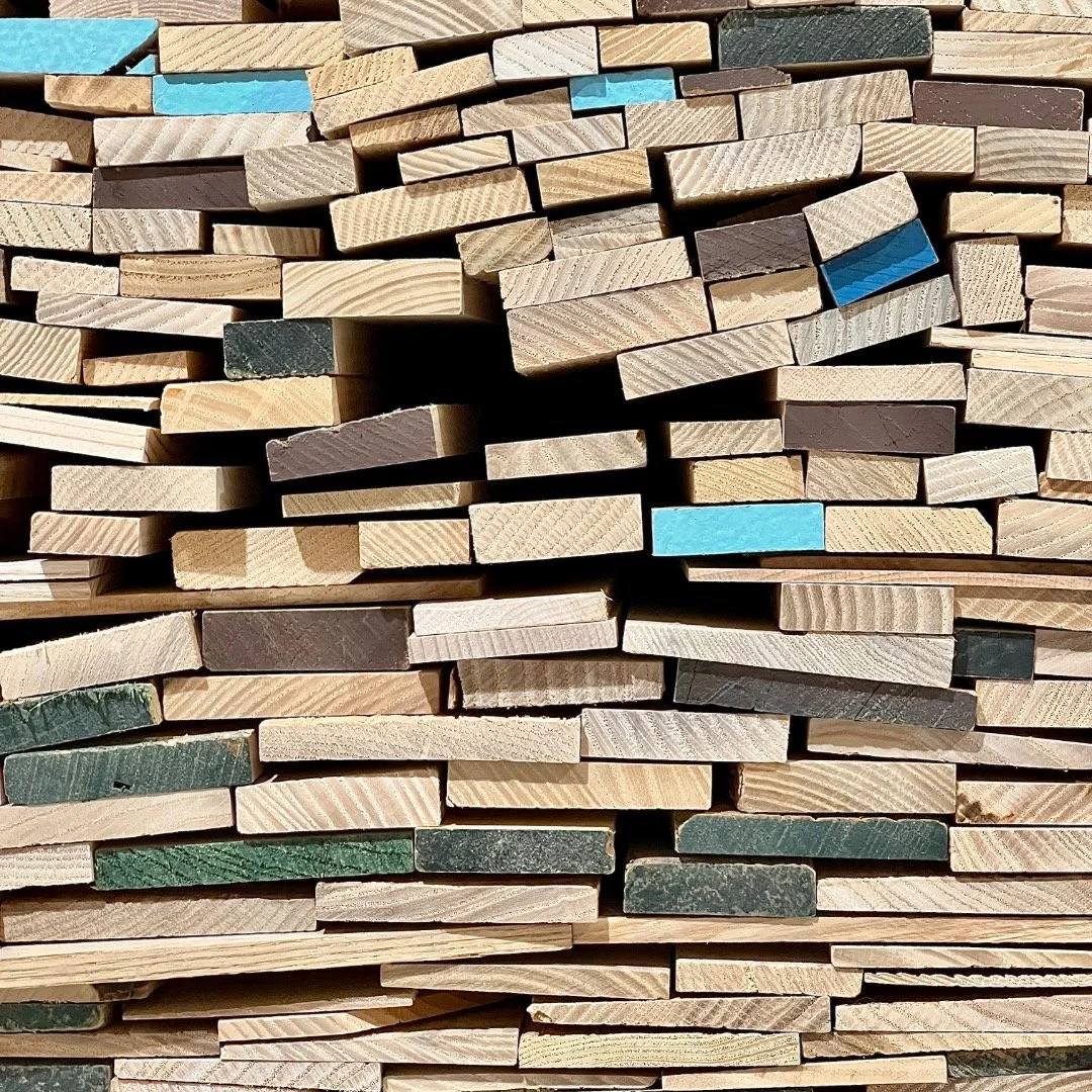 Well sorted scraps ready to be used for something new.