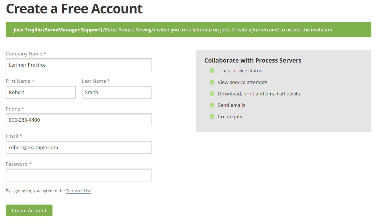 Request and Invitation to collaborate and get your own free account.