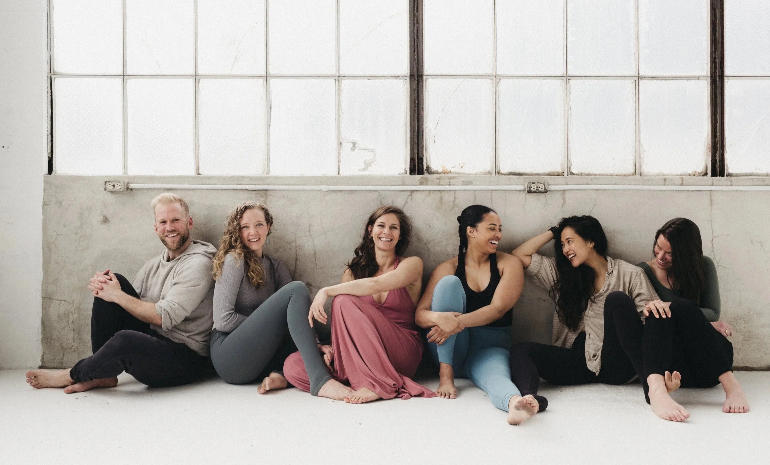 expert yoga teachers of diverse backgrounds in community