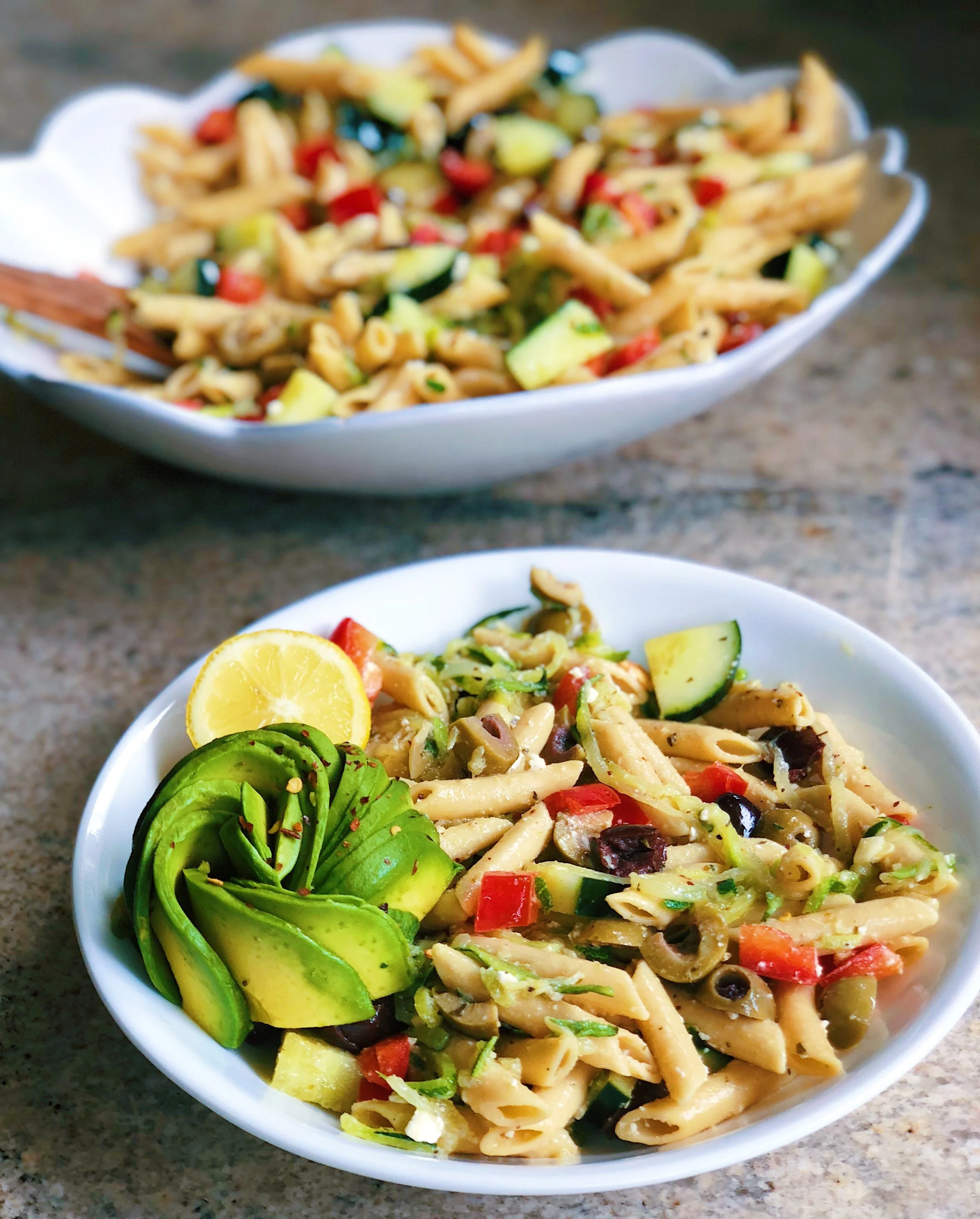 Protein-Packed Greek Chickpea Pasta Salad