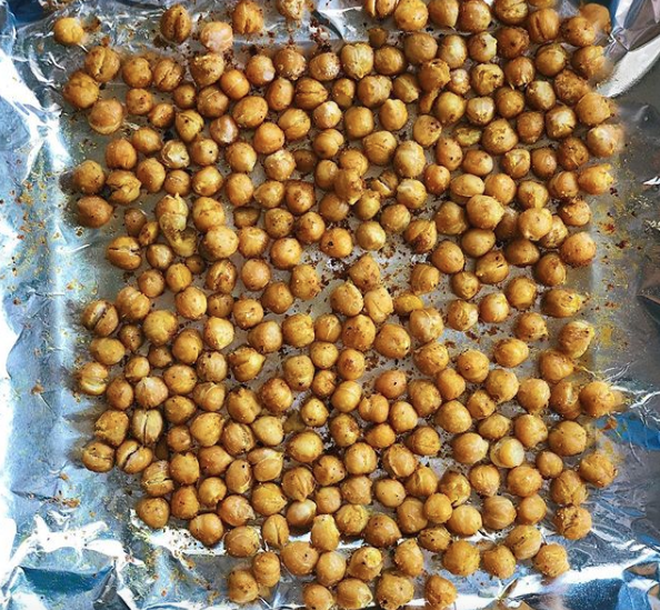 Curry Roasted Chickpeas