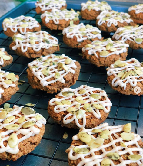 Gluten-Free Pumpkin Cookies with Dairy-Free Cream Cheese Frosting