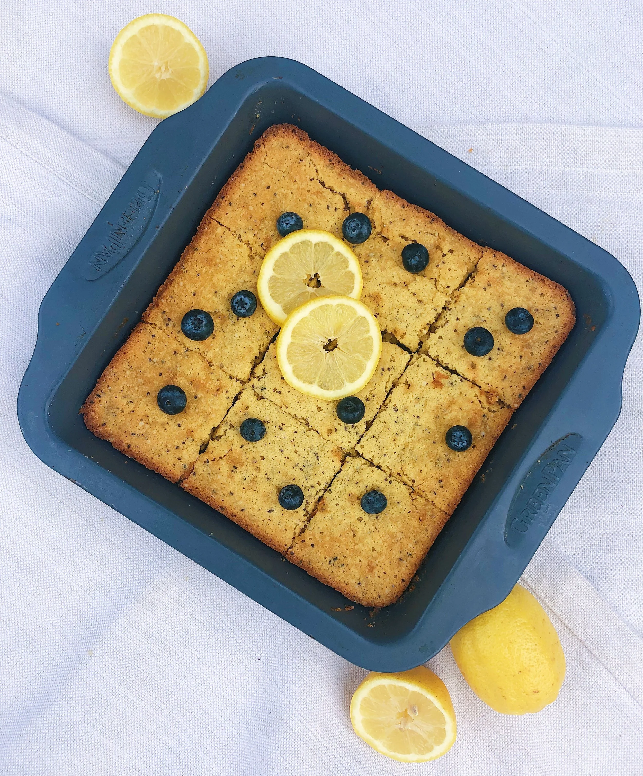 Gluten &amp; Dairy Free Lemon Blueberry Bars 