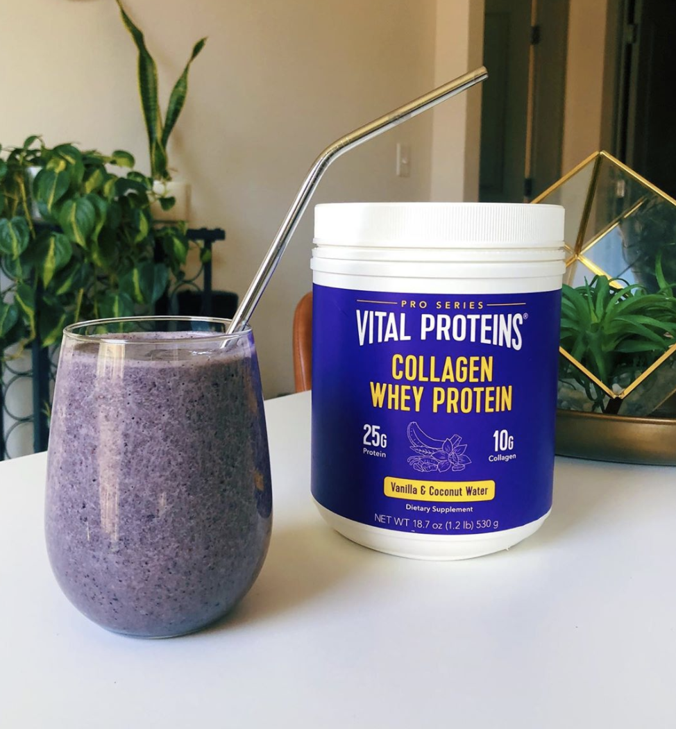 Blueberry Peach Cobbler Smoothie