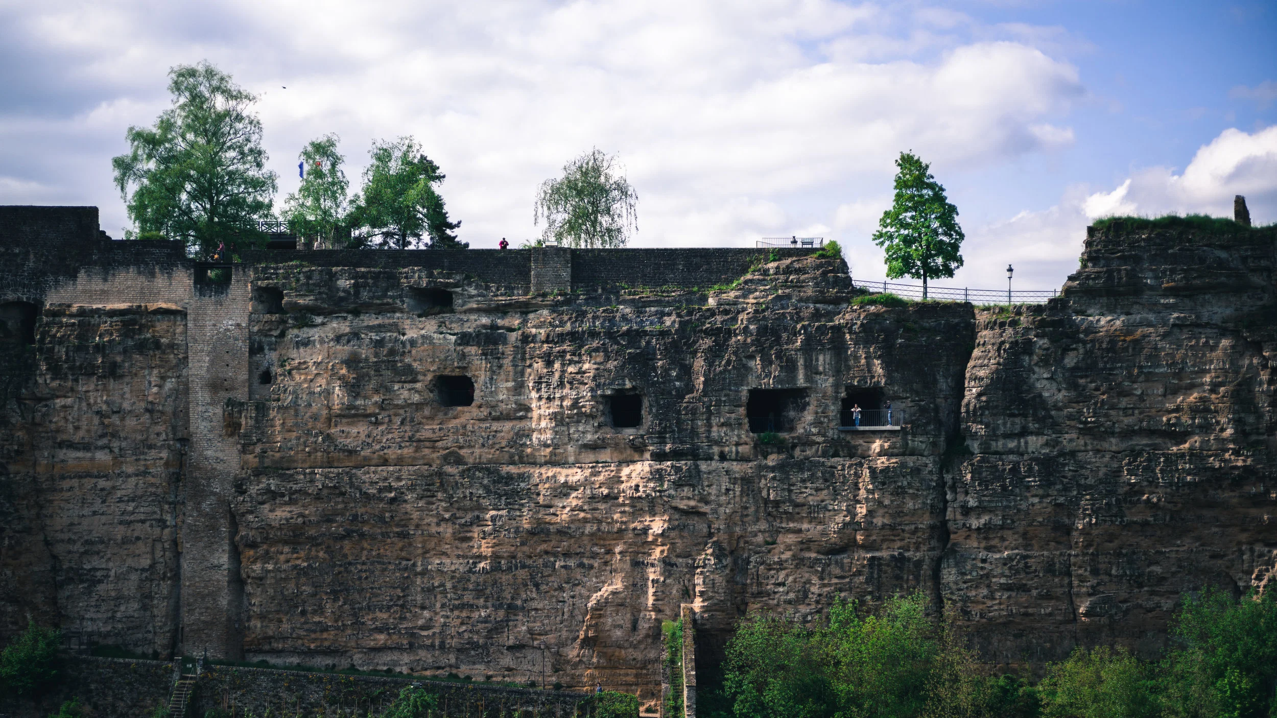 The massive Bock Casemates.