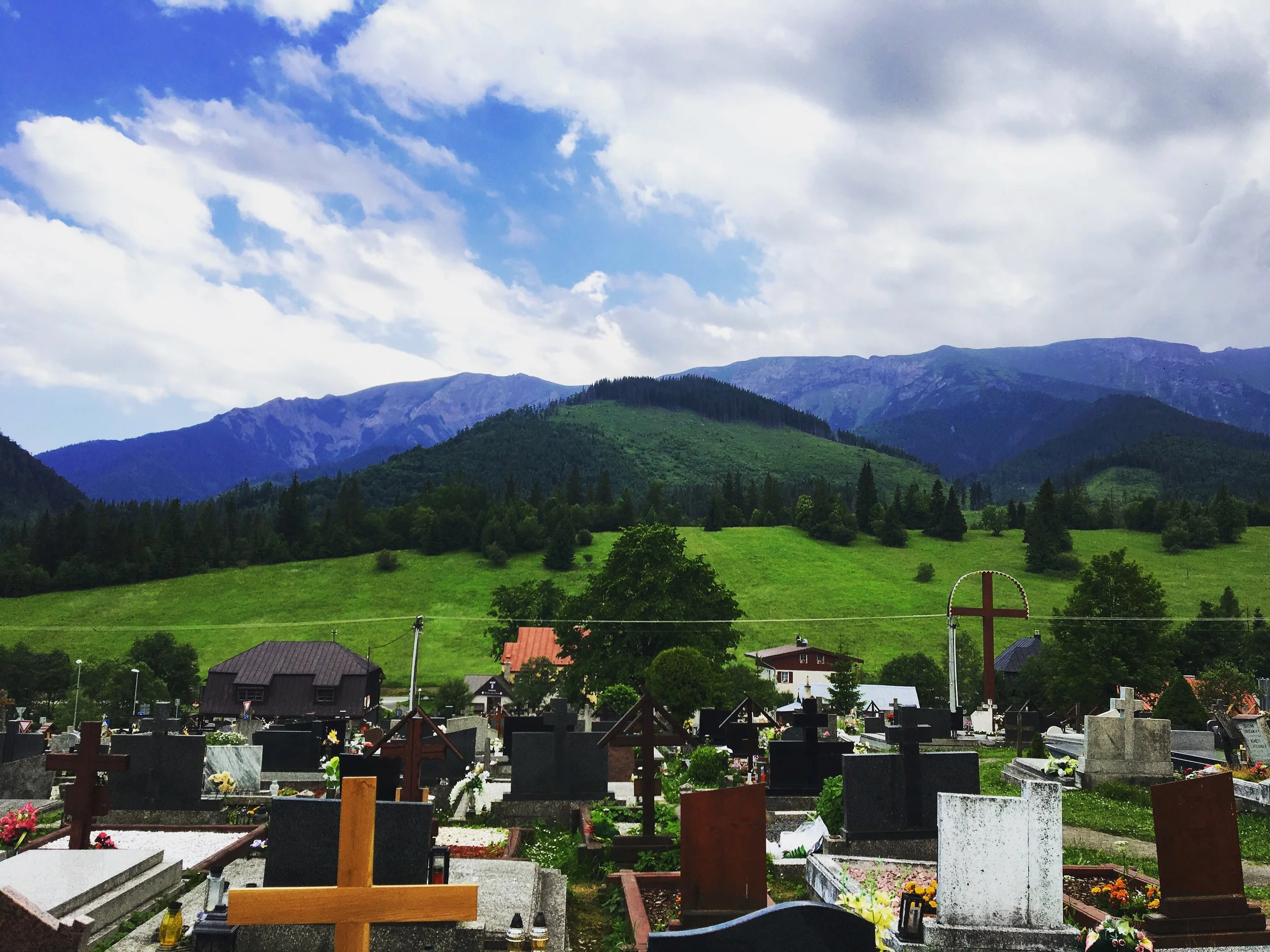 Ždiar and its cemetery are located at the foothills of the High Tatras