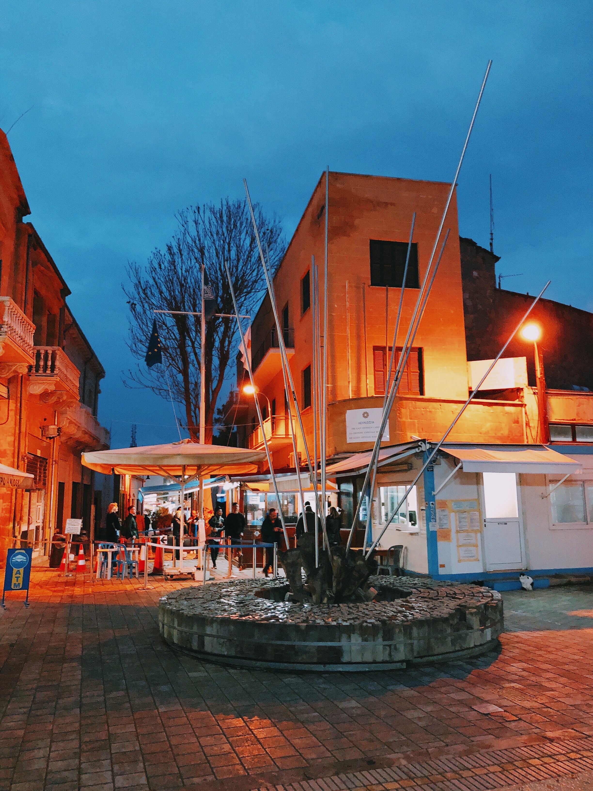 One of the two checkpoints in Nicosia.