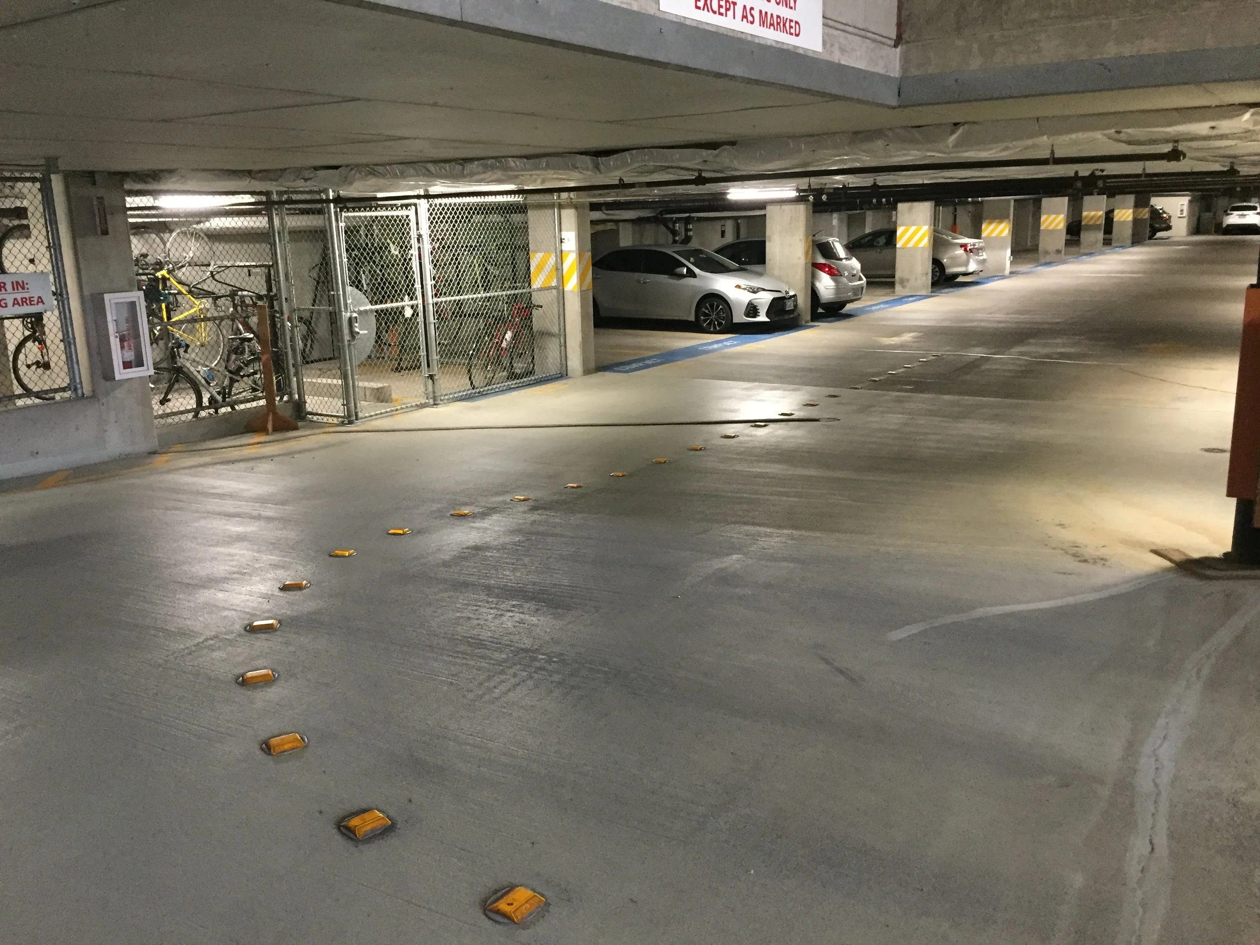 LOCATED IN FRONT OF THE SECURITY OFFICE ON LEVEL A