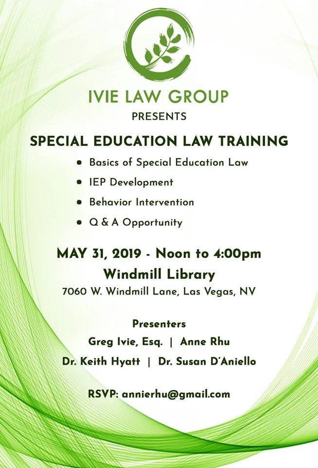 Special Education Law Training 