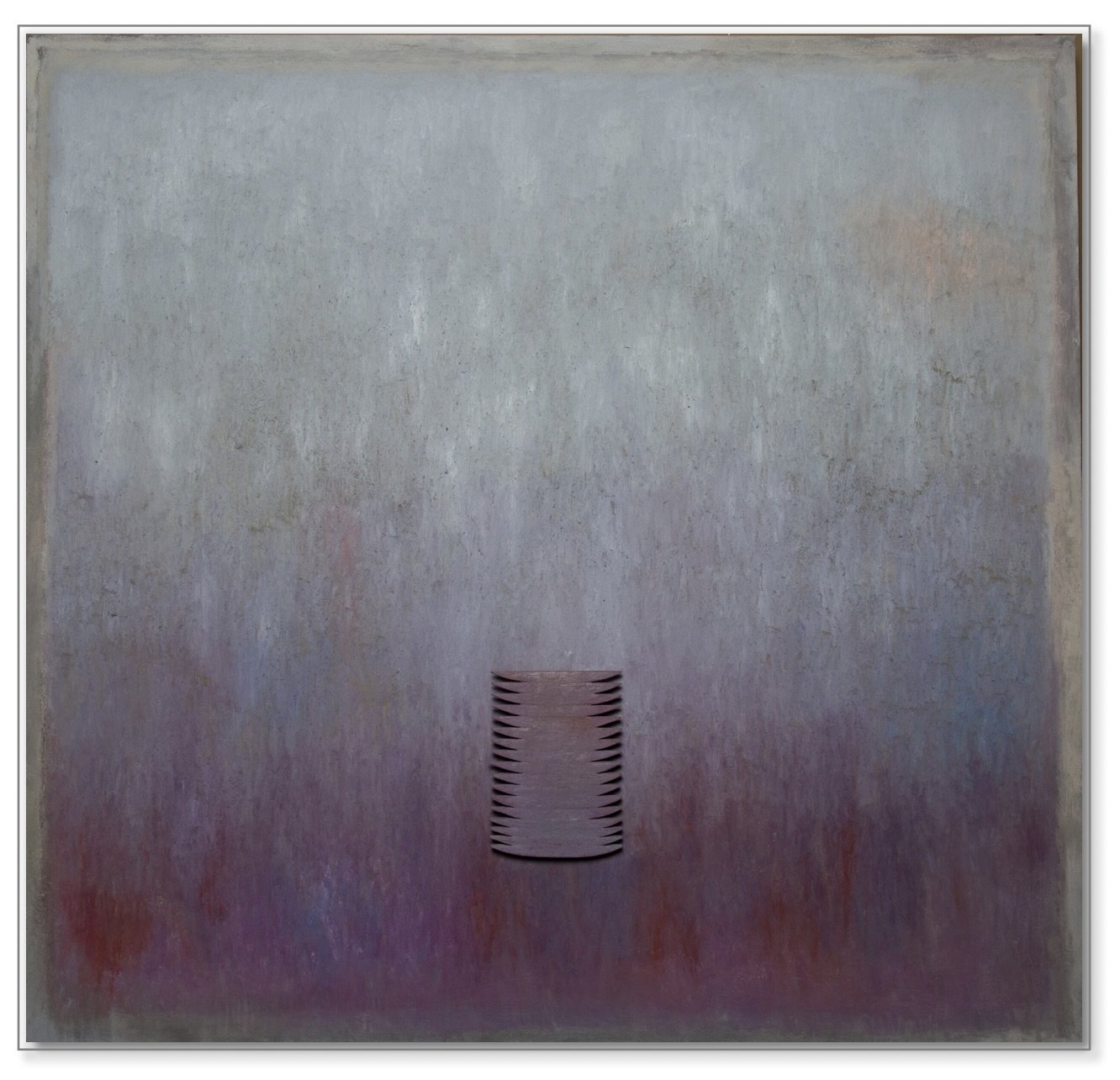 155×160cm oil-pigments -ash on canvas stuck on wood+ wooden forms, embossed. 7000€ . . .