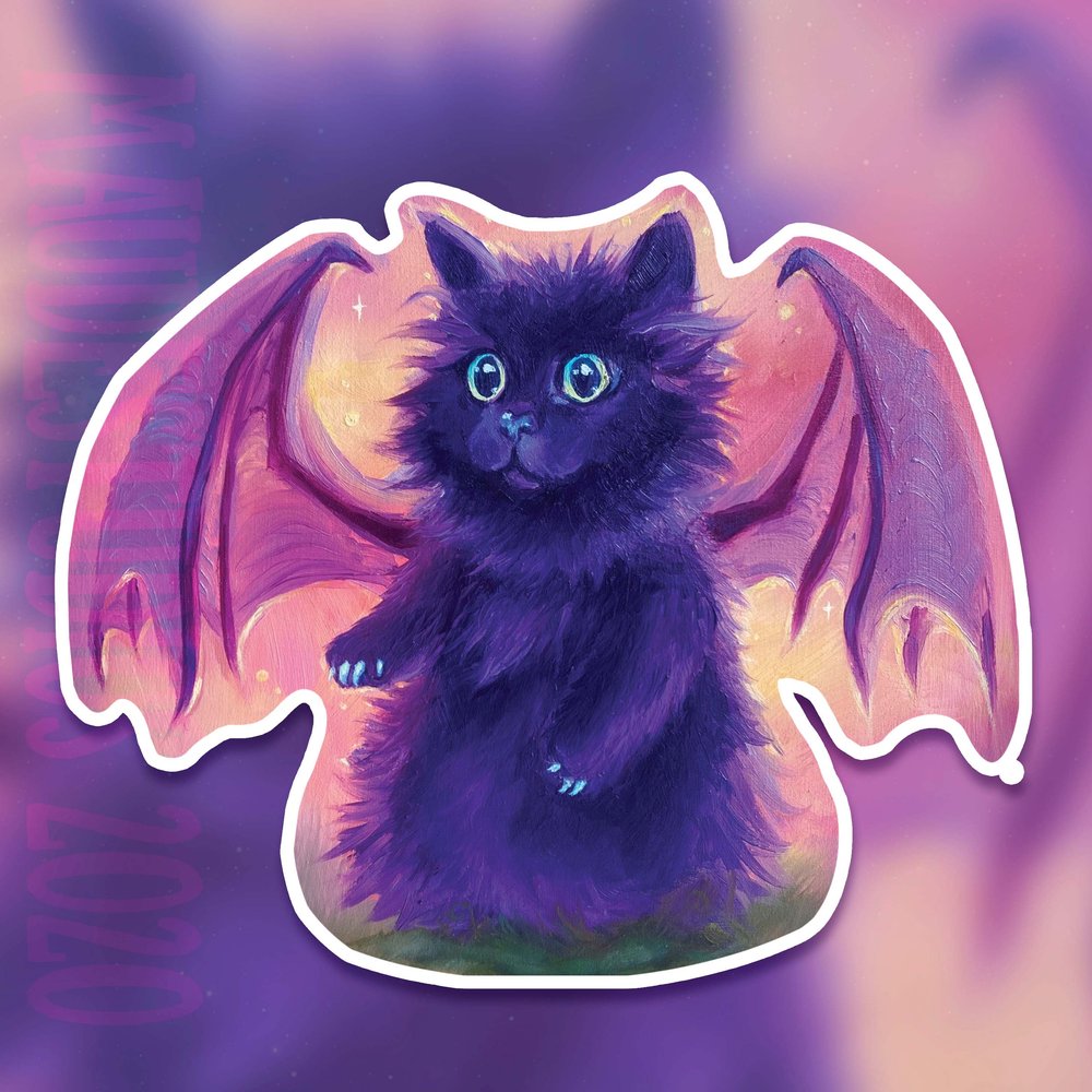 Spook Floof Sticker — Maude Studios