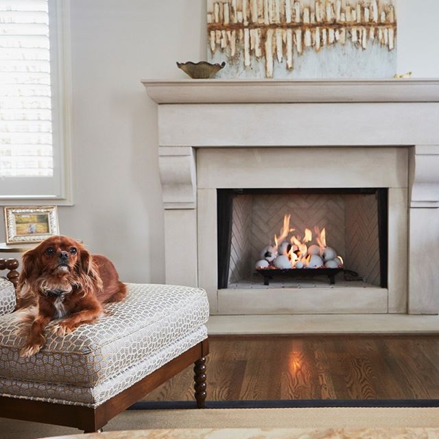 Temperatures are cooling off. Burr! Are you and your furry friends ready to warm up by the fire? We have fireball and fire log sets that will look great in your fireplace! #fireballs #gaslogs #brandinobrass #fireballset #fireplaces #gasfireplaces #li