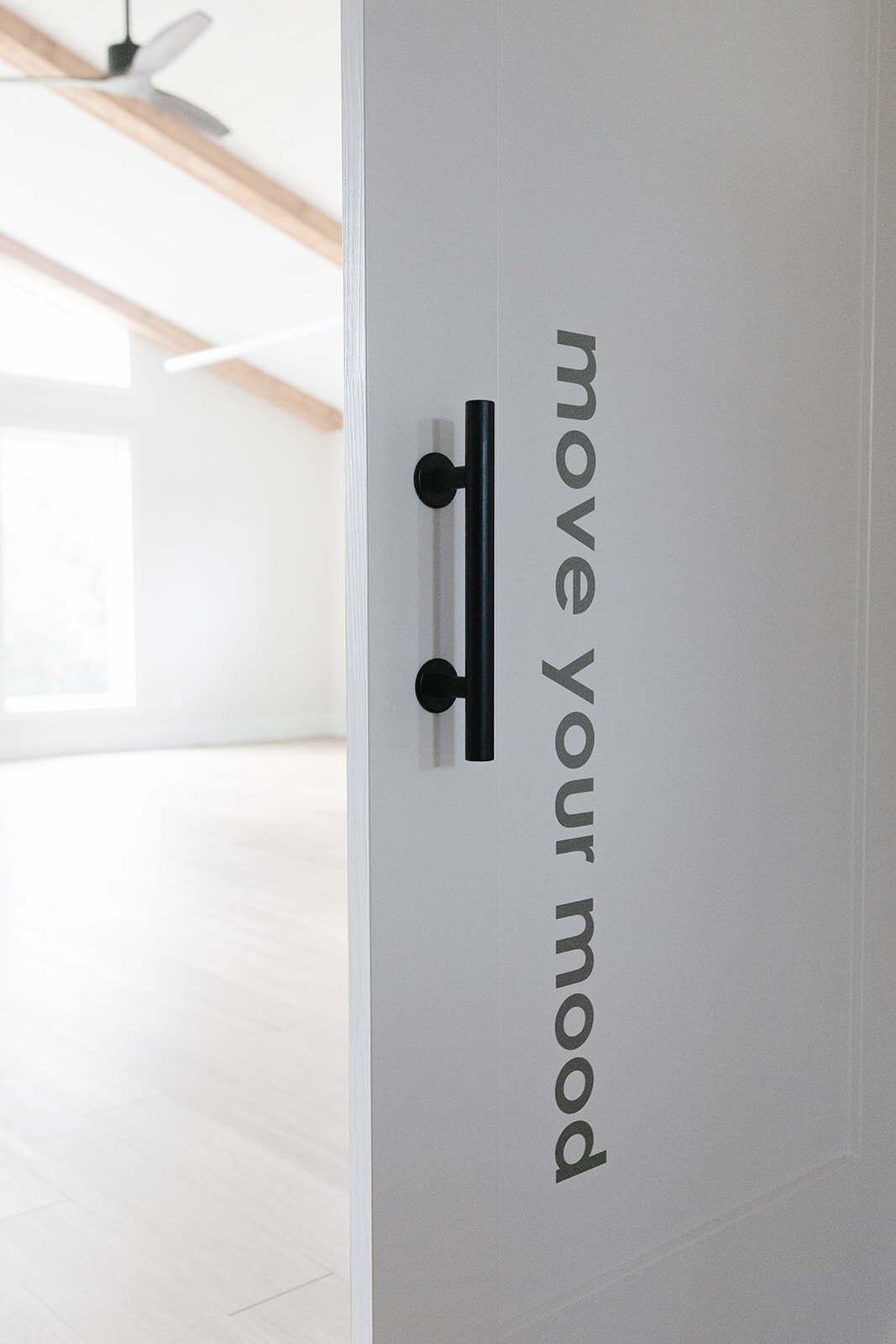 Move Your Mood decal on door